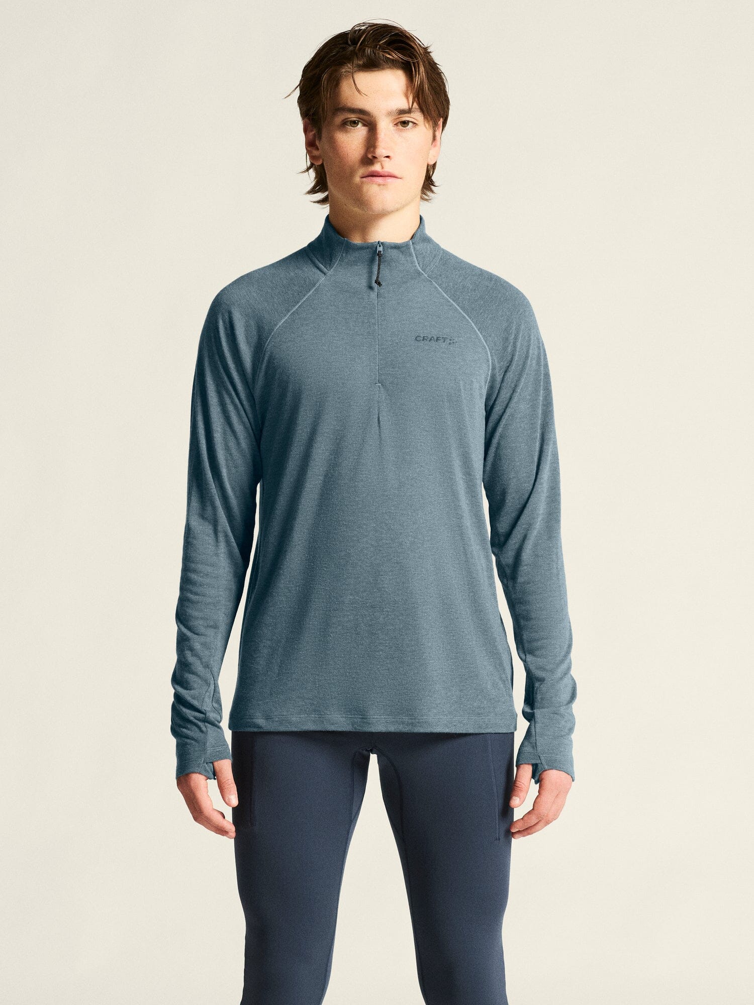 Men's ADV SubZ Wool Longsleeve Tee 3 - Real/Melange - Image 2