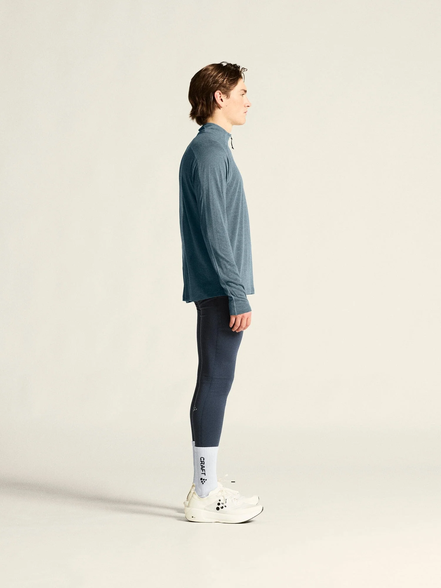 Men's ADV SubZ Wool Longsleeve Tee 3 - Real/Melange - Image 6