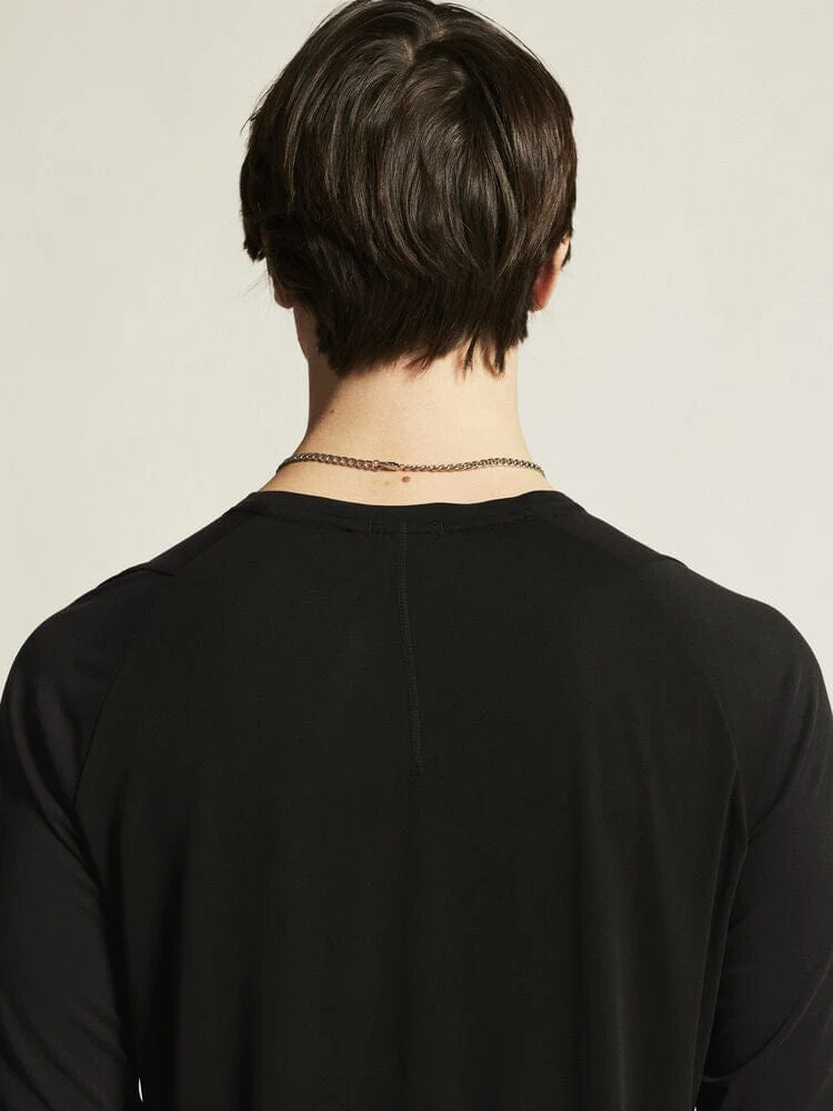 Men's Collective Bi-Blend Longsleeve Tee - Black - Image 3