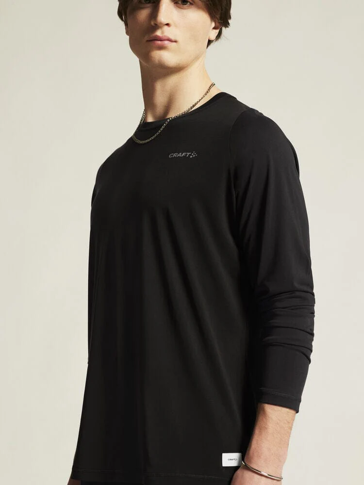 Men's Collective Bi-Blend Longsleeve Tee - Black - Image 4