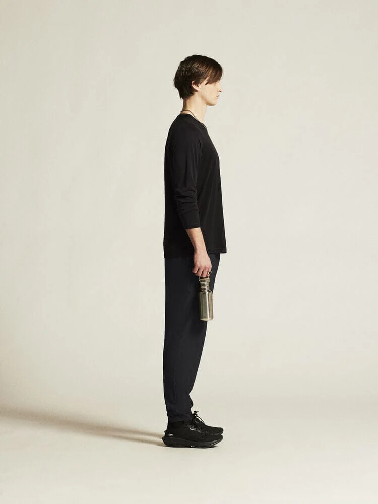 Men's Collective Bi-Blend Longsleeve Tee - Black - Image 5