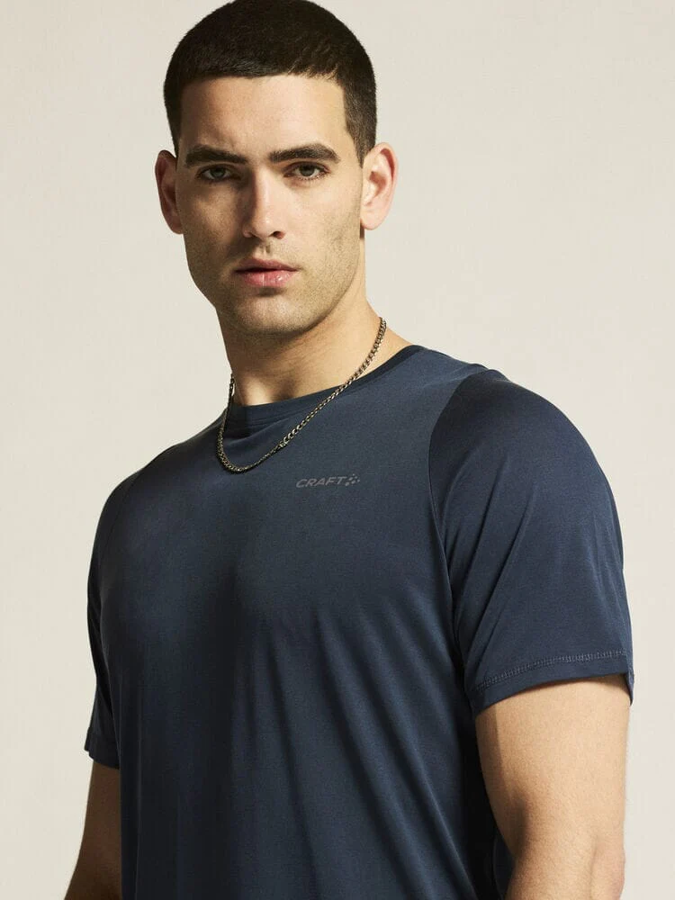 Men's Collective Bi-Blend SS Tee - Blaze/Blaze - Image 2