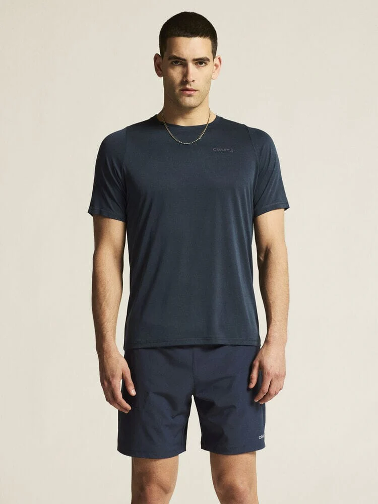 Men's Collective Bi-Blend SS Tee - Blaze/Blaze - Image 4