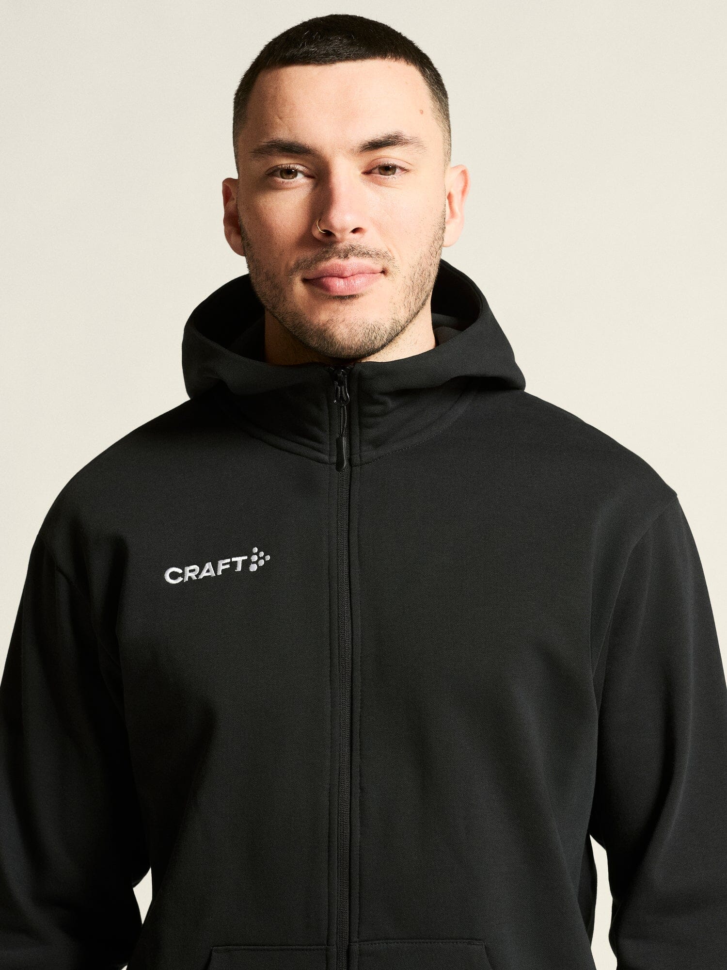 Men's Community 2.0 Logo Full-Zip Hoodie - Black - Image 2