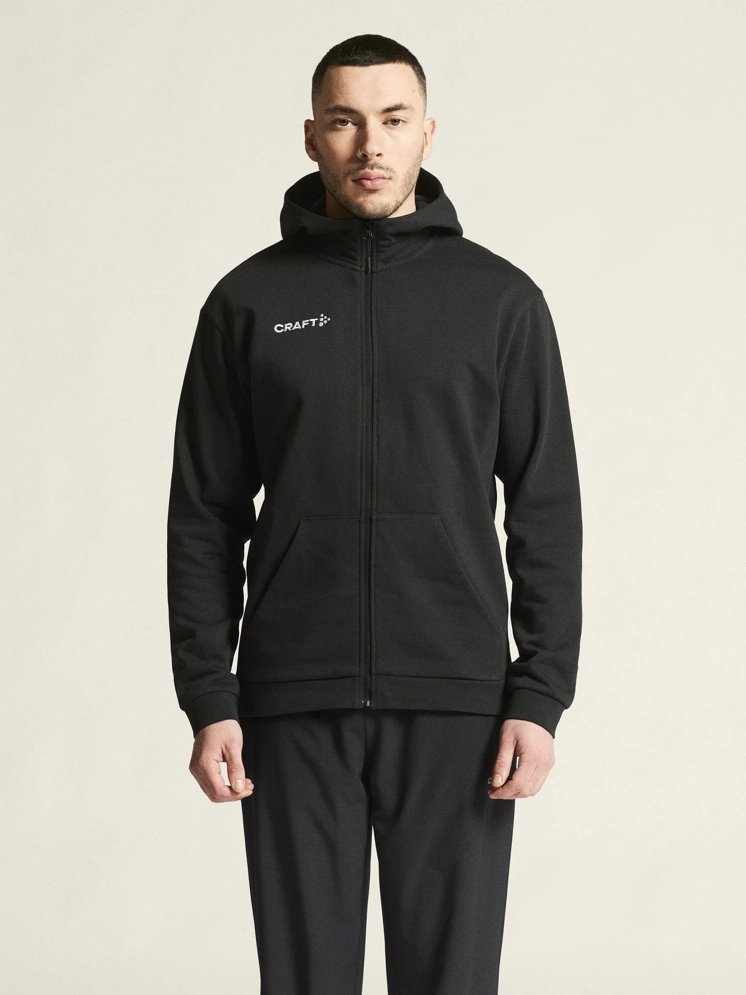 Men's Community 2.0 Logo Full-Zip Hoodie - Black - Image 3