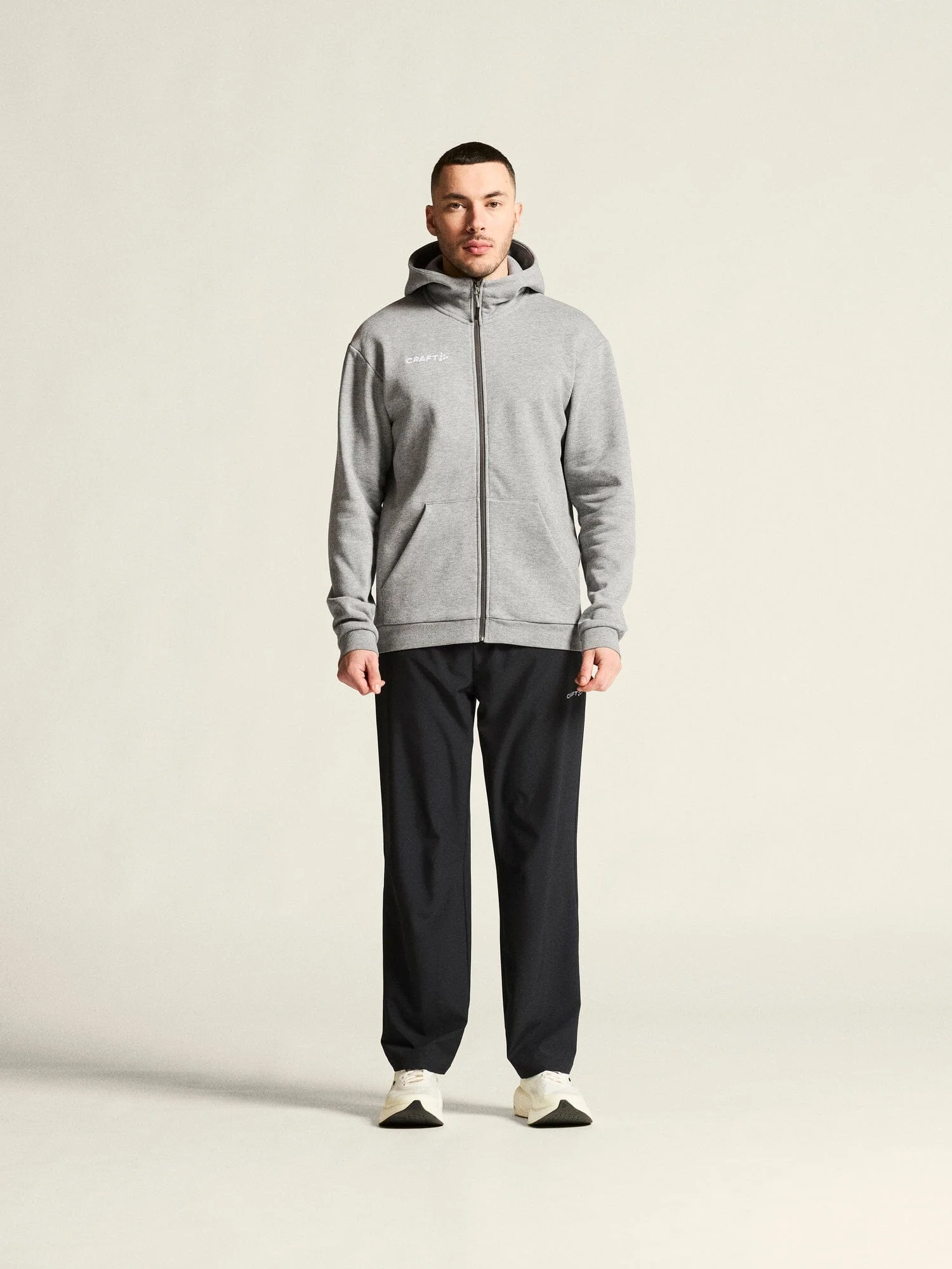 Men's Community 2.0 Logo Full-Zip Hoodie - Grey Melange
