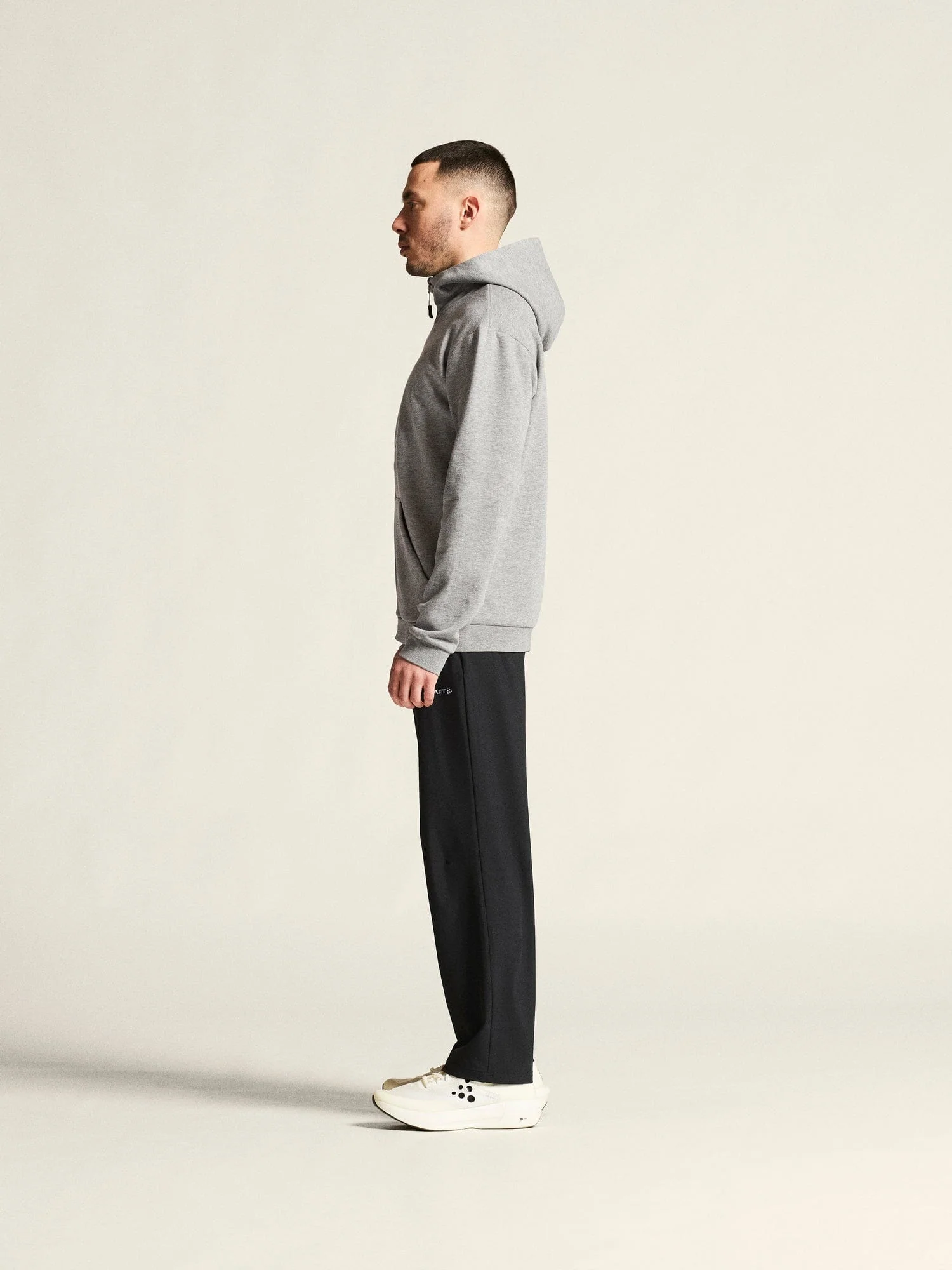 Men's Community 2.0 Logo Full-Zip Hoodie - Grey Melange - Image 7