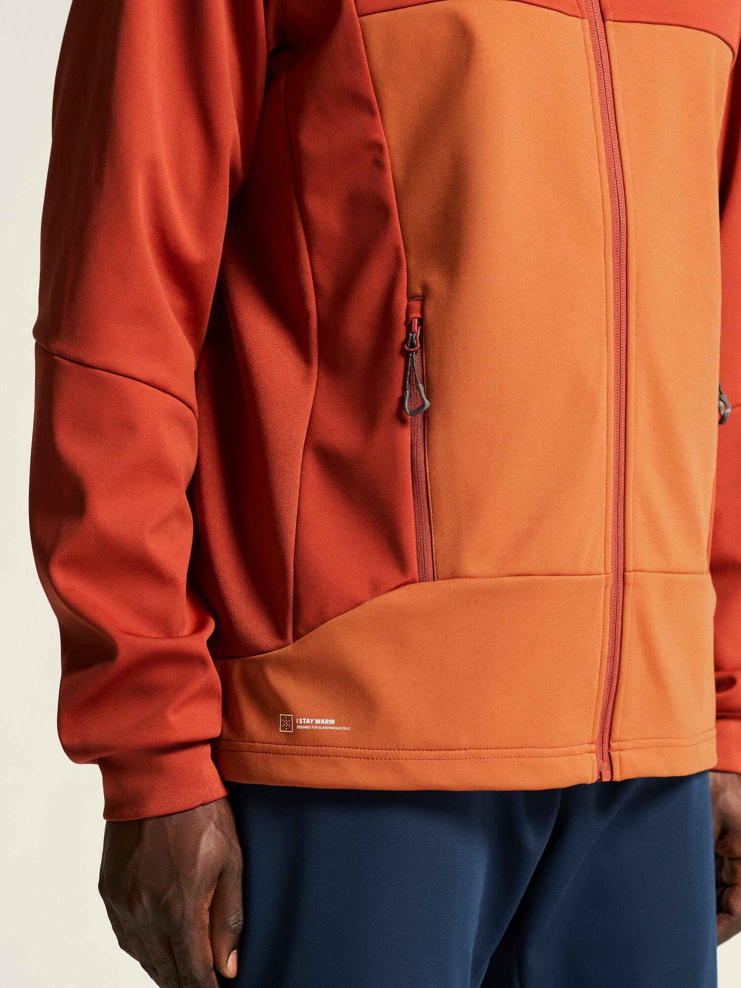 Men's Core Backcountry Hood Jacket - Ochre/Buff - Image 4