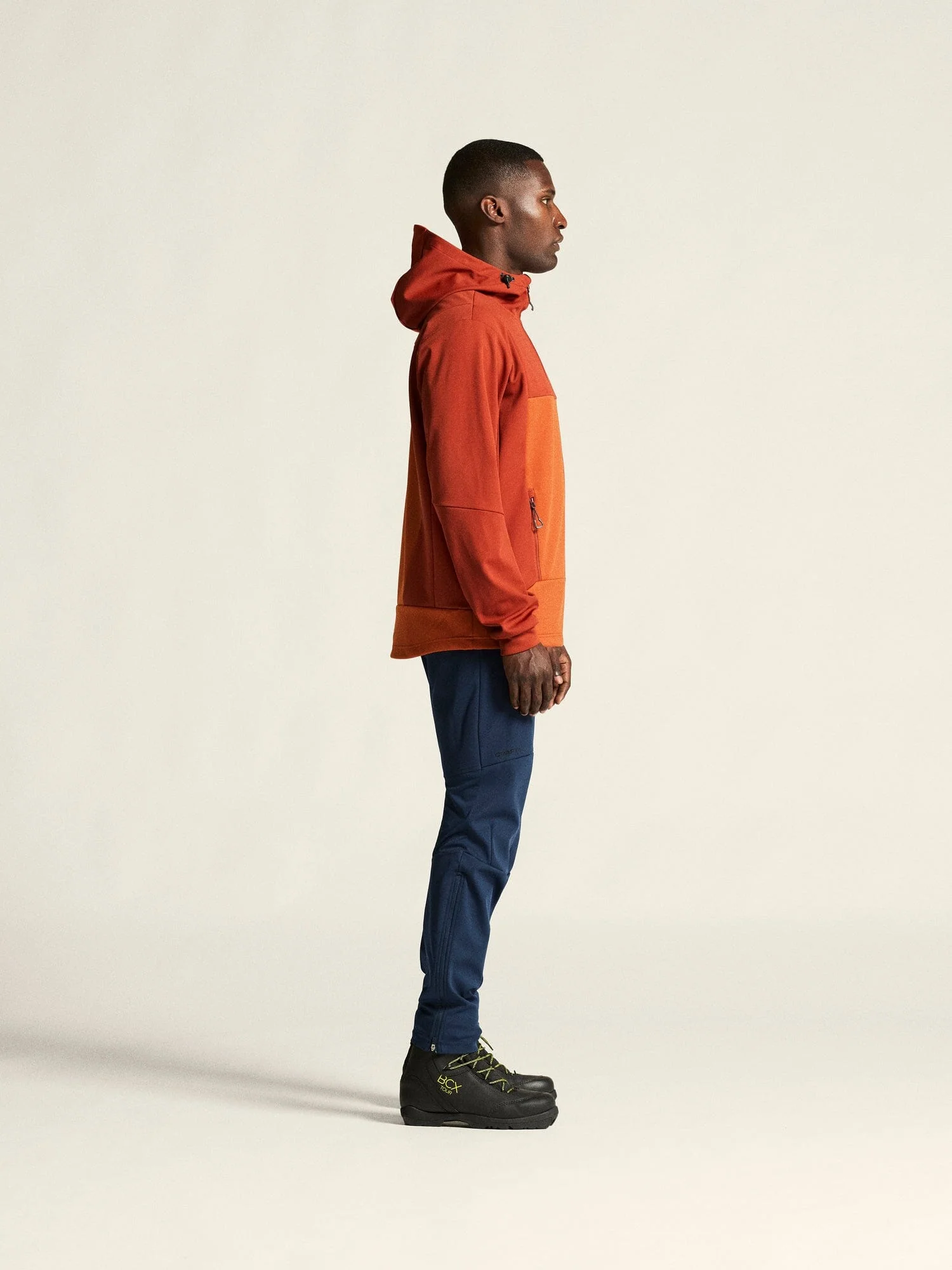 Men's Core Backcountry Hood Jacket - Ochre/Buff - Image 7