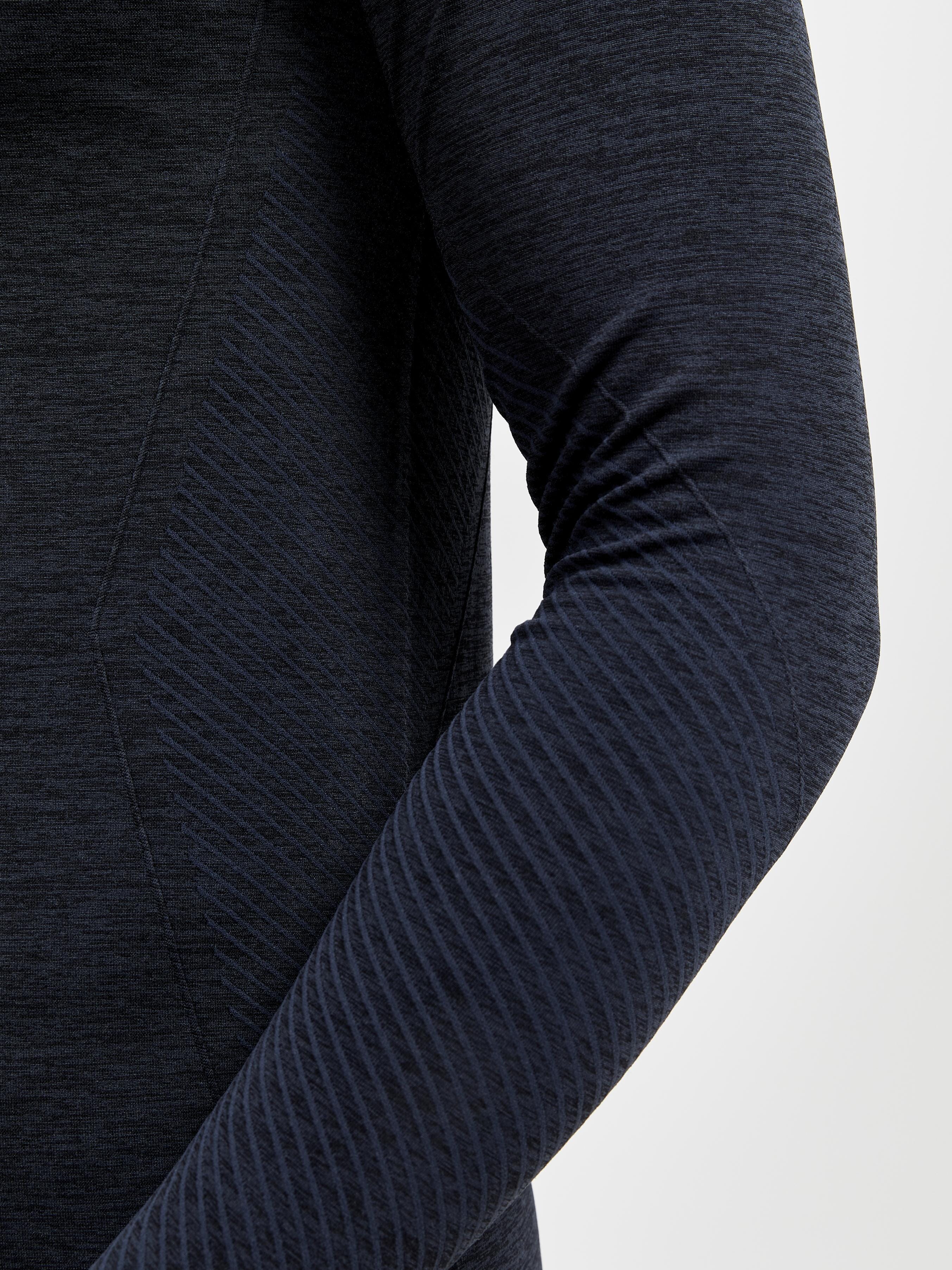 Men's Core Dry Active Comfort Zip Baselayer - Black - Image 4