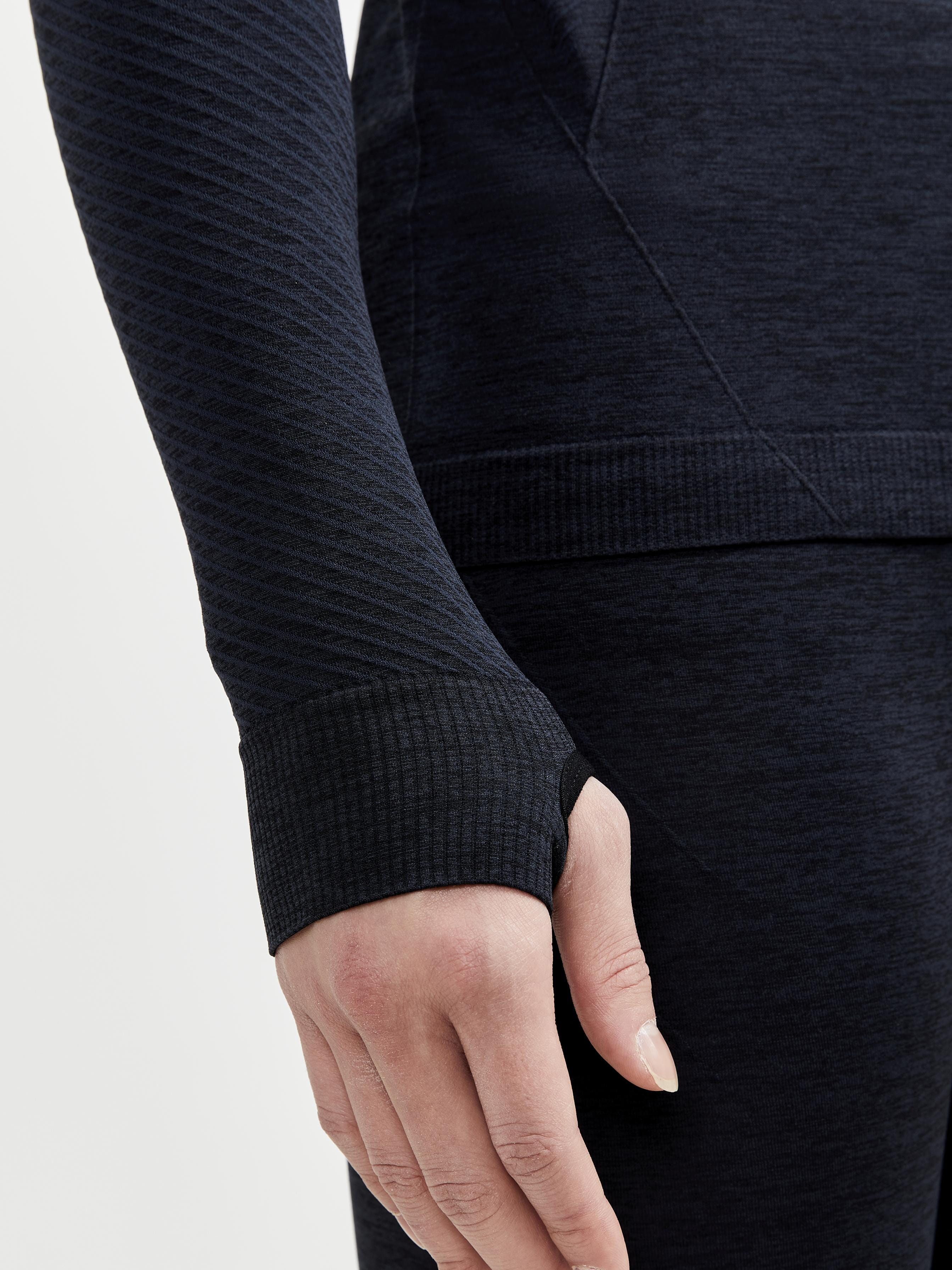 Men's Core Dry Active Comfort Zip Baselayer - Black - Image 5