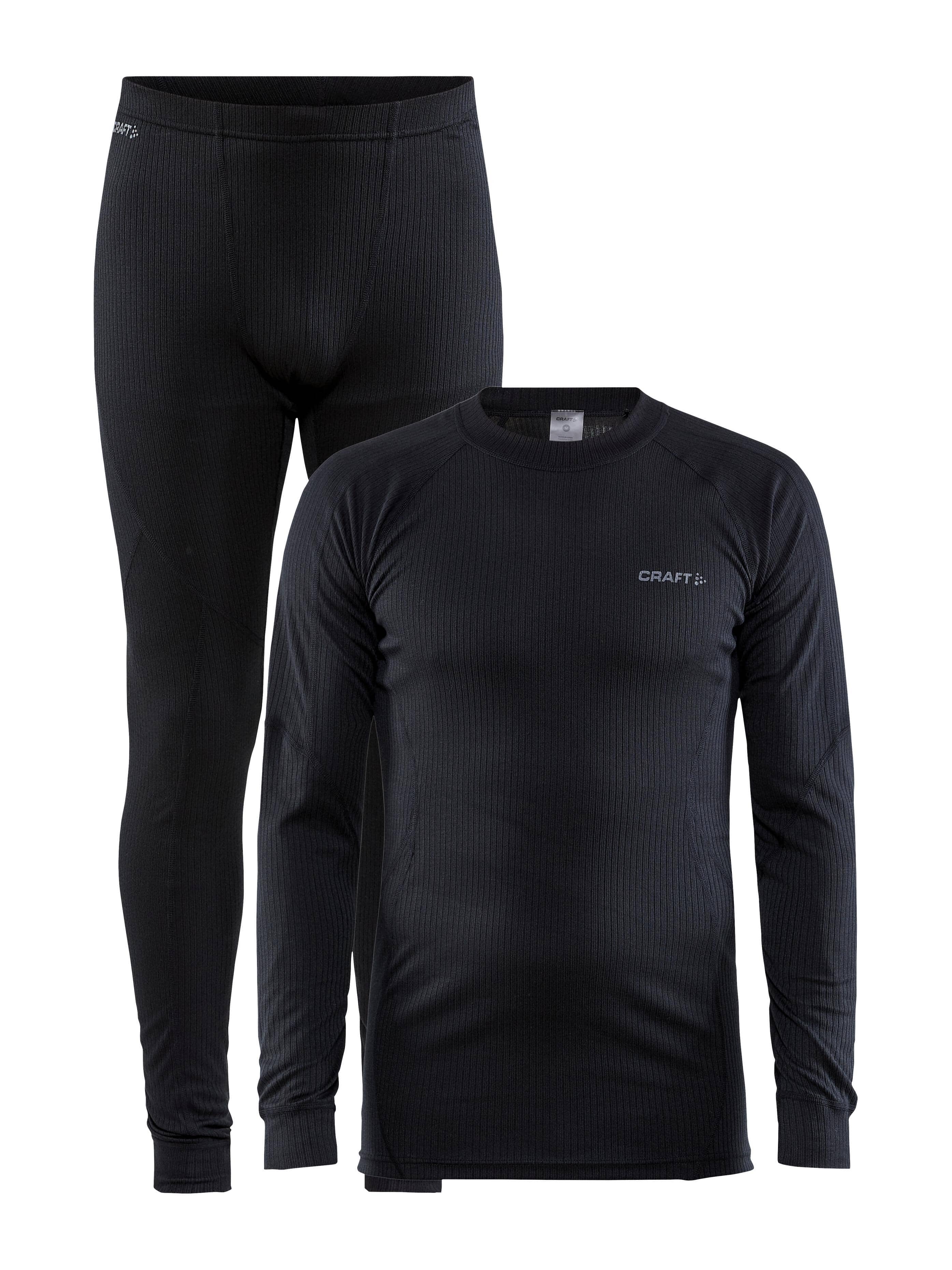Men's Core Dry Baselayer Set - Black - Image 9
