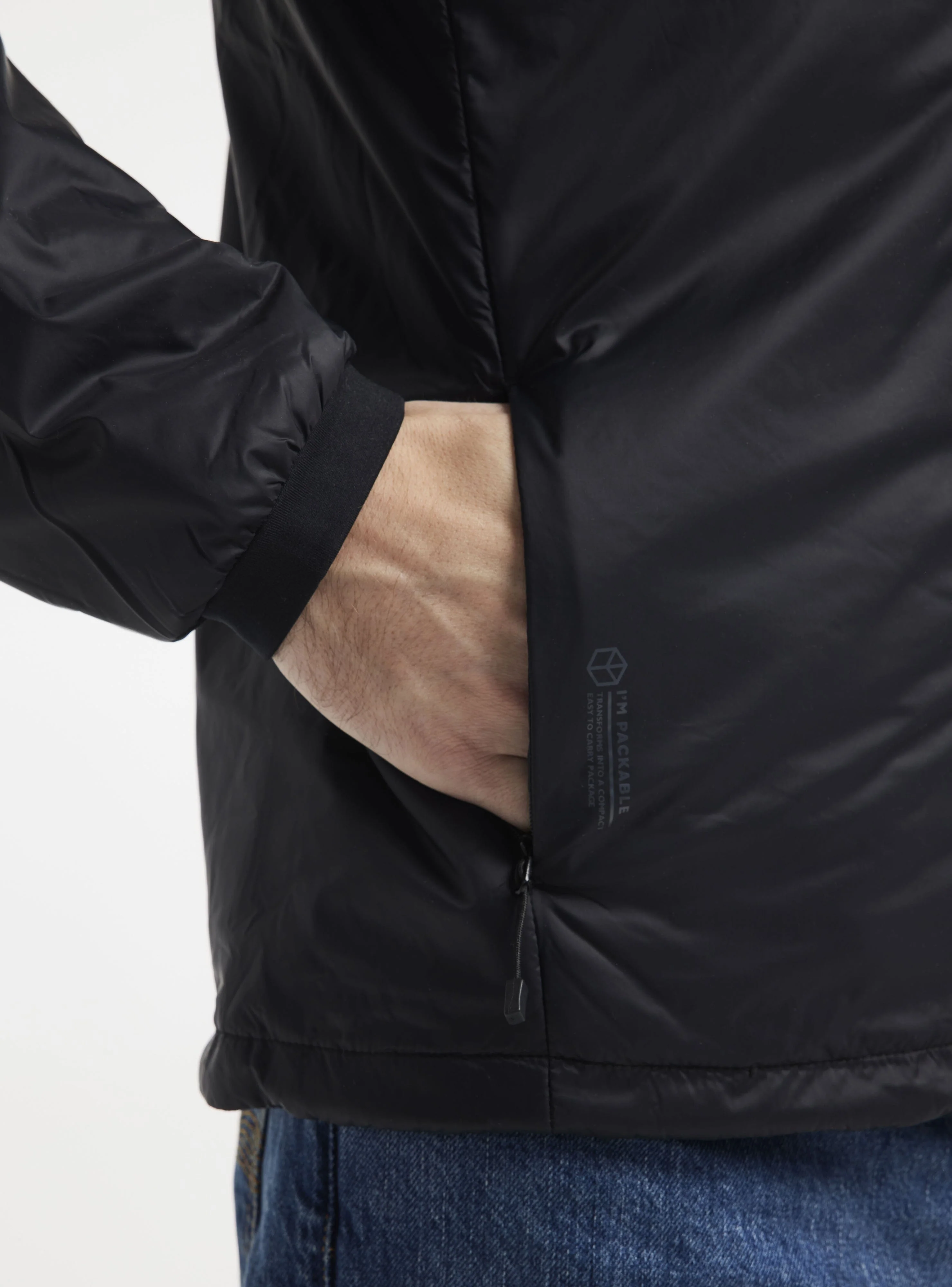 Men's Core Light Padded Jacket - Black - Image 3