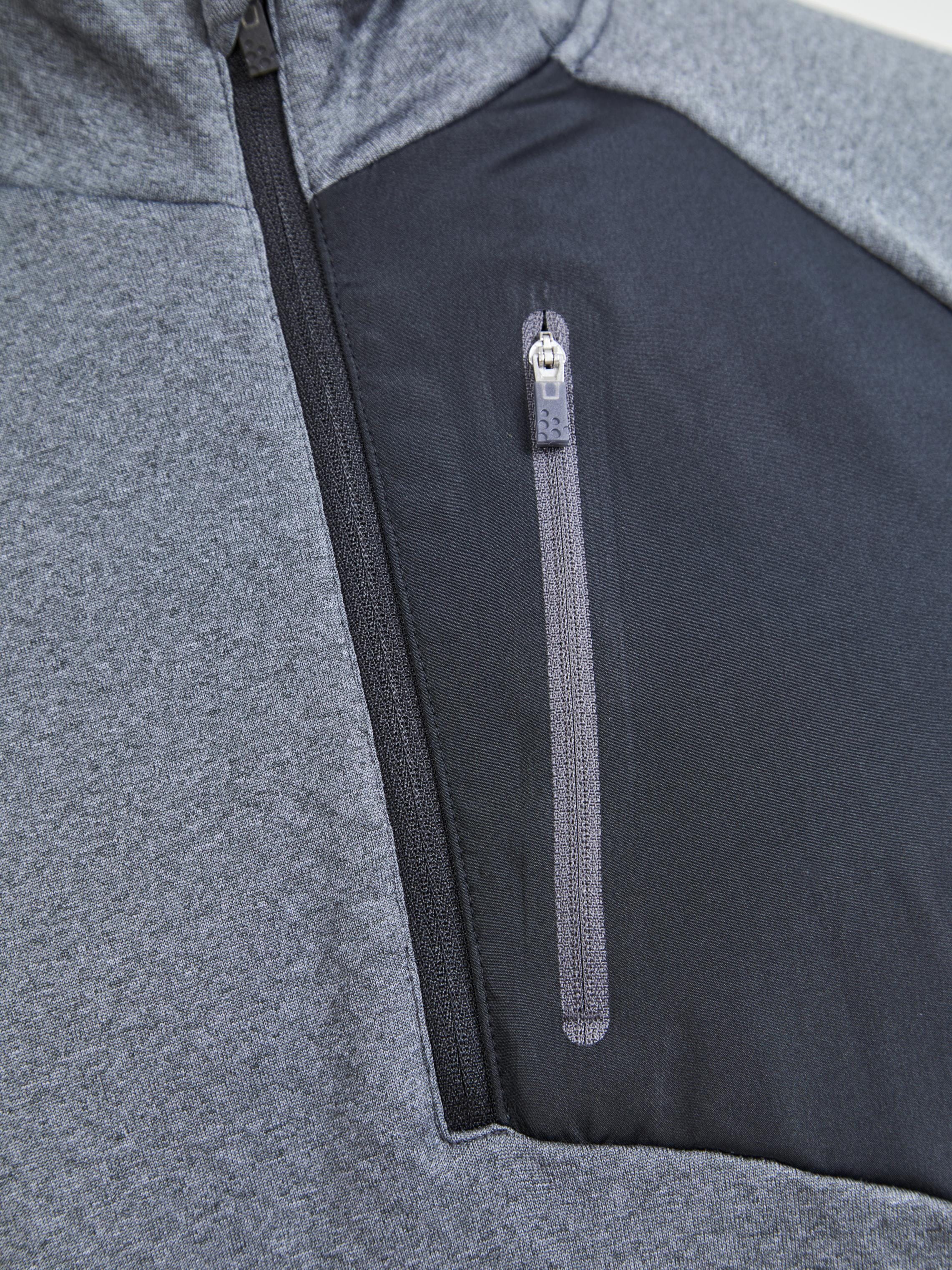 Men's Core Trim Thermal Midlayer - Dk Grey Melange - Image 4