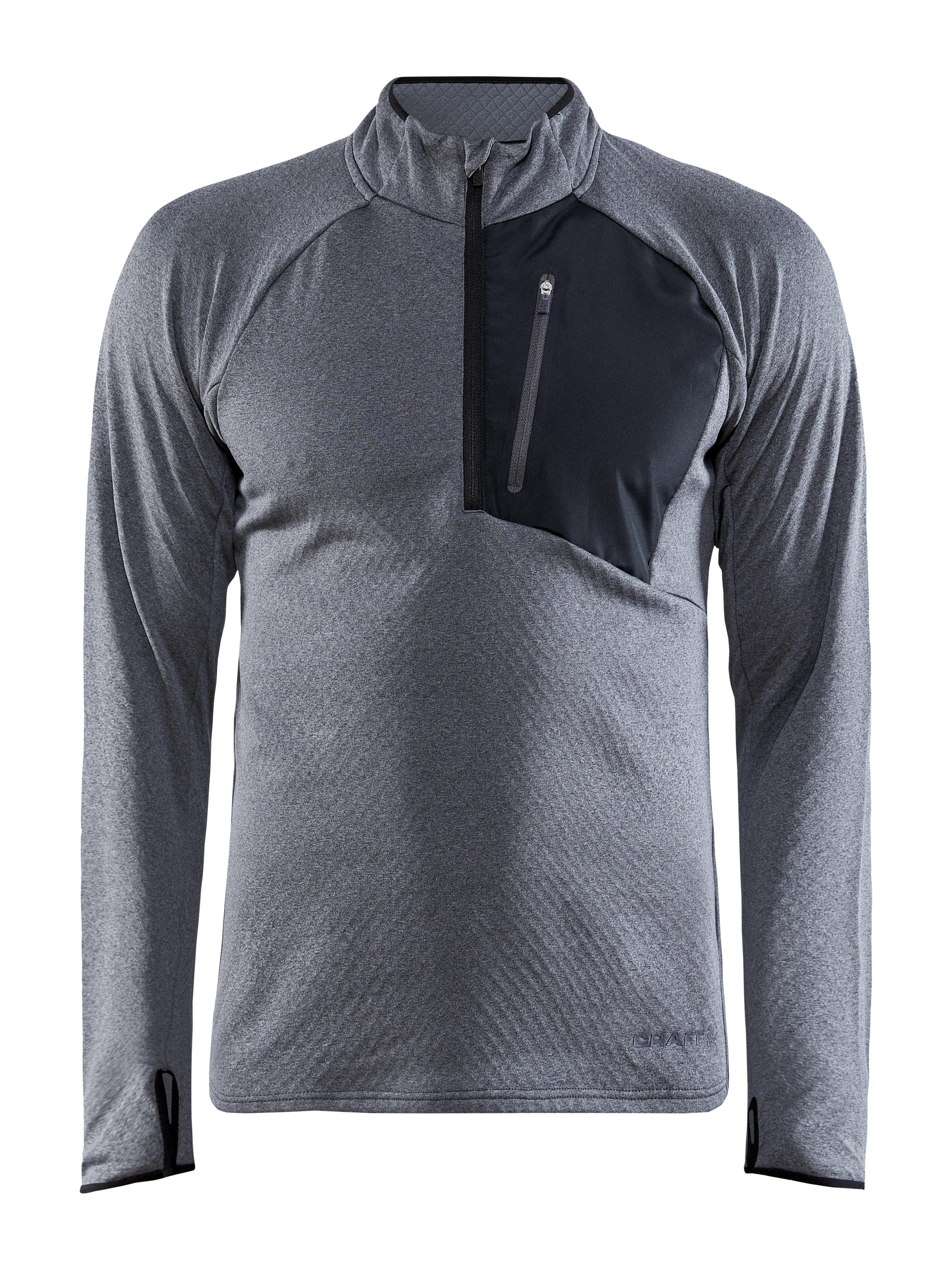Men's Core Trim Thermal Midlayer - Dk Grey Melange - Image 7