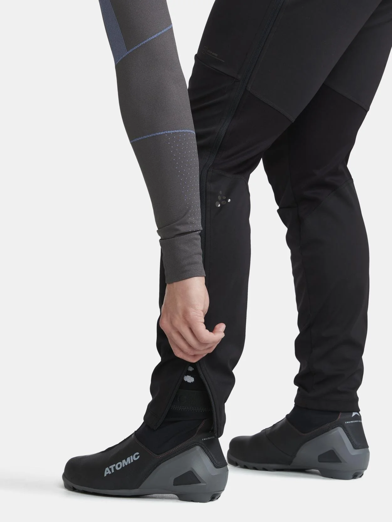 Men's Core XC Training Full-Zip Pants - Black - Image 3