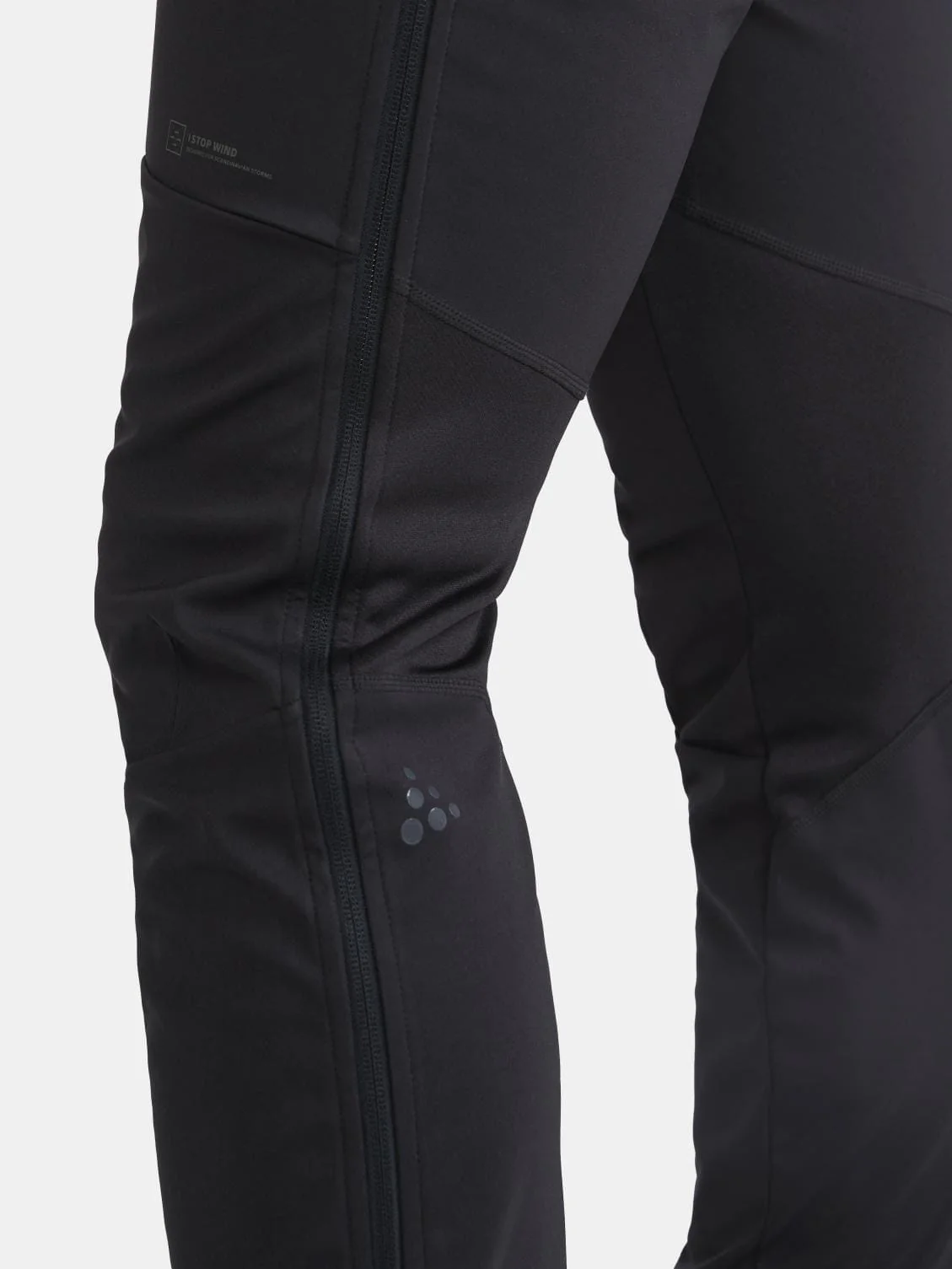 Men's Core XC Training Full-Zip Pants - Black - Image 4