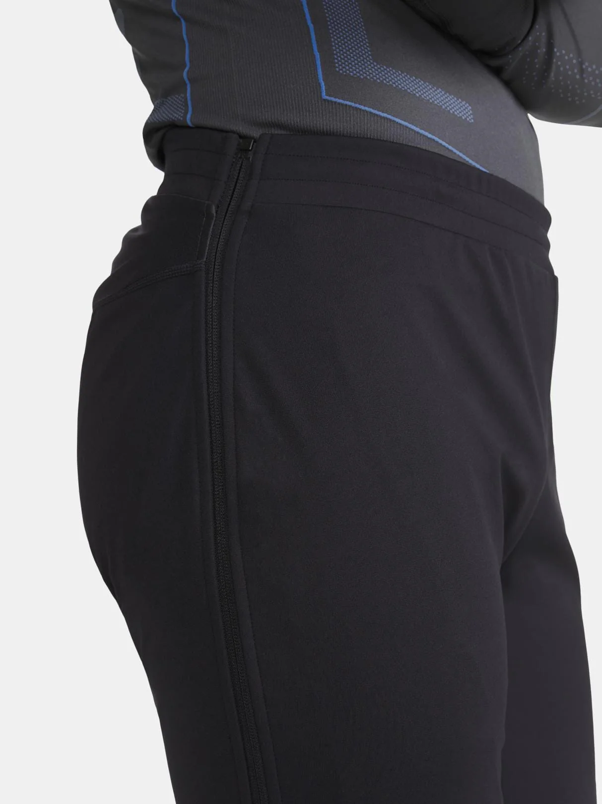 Men's Core XC Training Full-Zip Pants - Black - Image 5