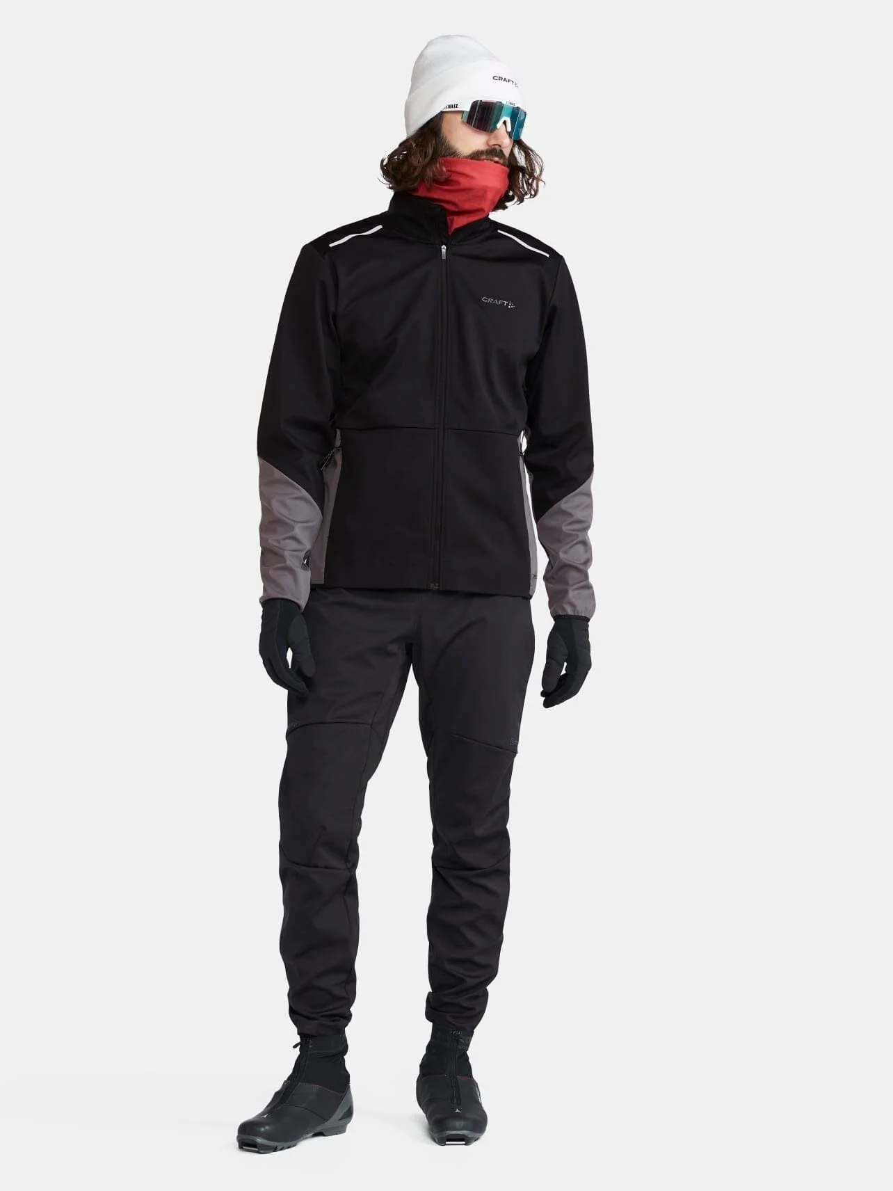 Men's Core XC Training Jacket - Black/Granite - Image 5