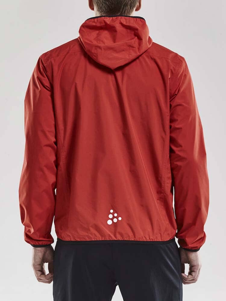 Men's Craft Jacket Rain - BRIGHT RED - Image 2