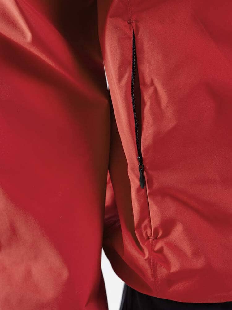 Men's Craft Jacket Rain - BRIGHT RED - Image 3