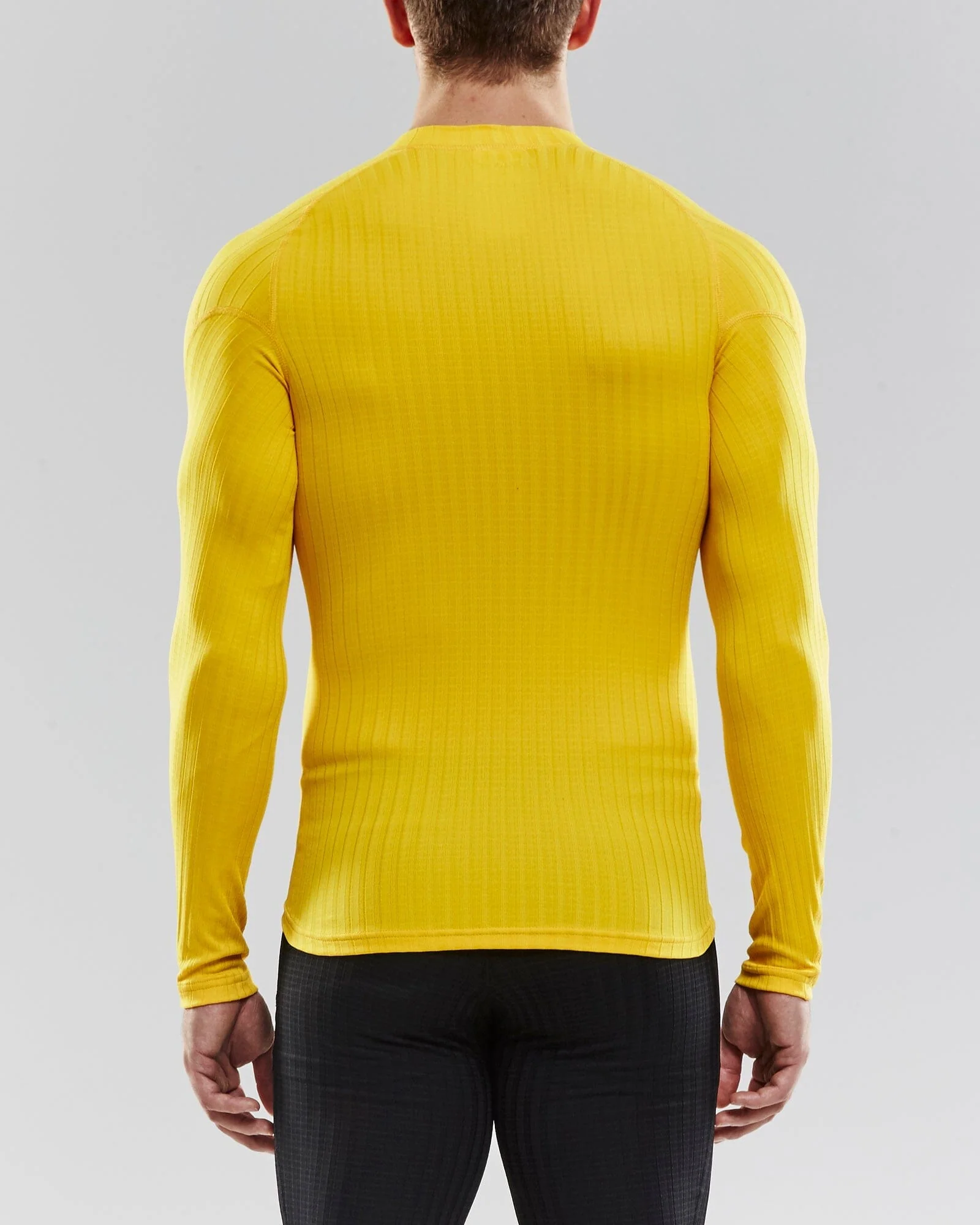 Men's Craft Progress Baselayer CN - SWEDEN YELLOW/BLACK - Image 3