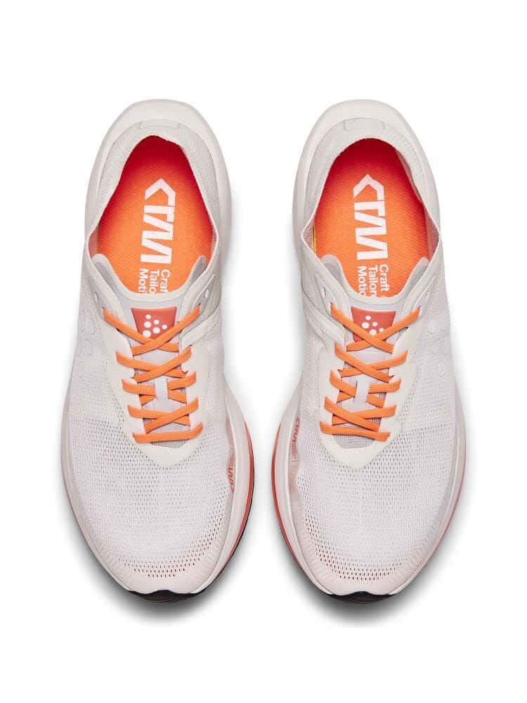 Men's CTM Ultra 3 Running Shoe - Ash White/Shock - Image 4