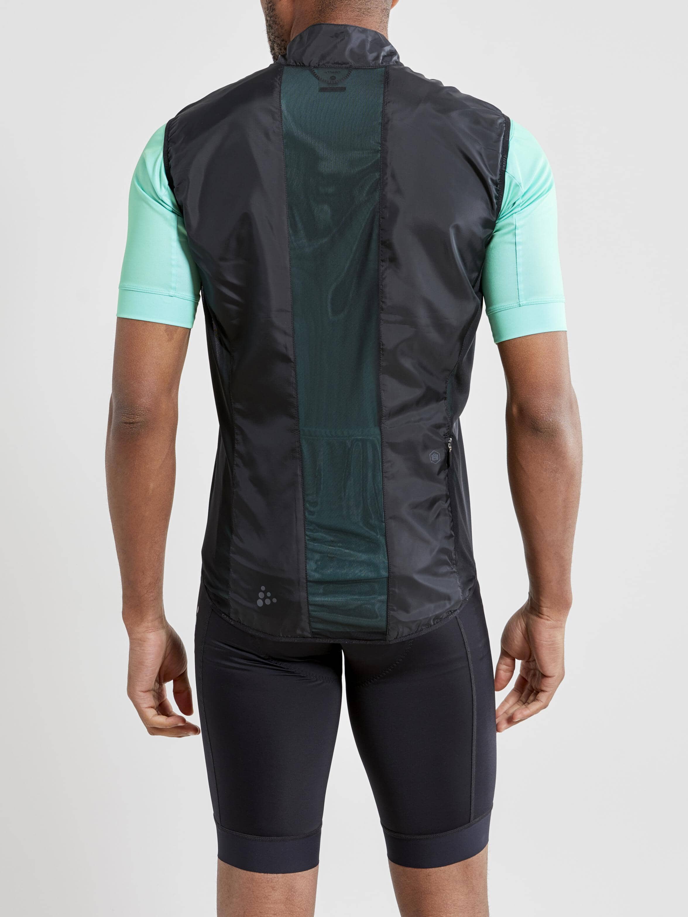 Men's Essence Light Wind Cycling Vest - Black - Image 6
