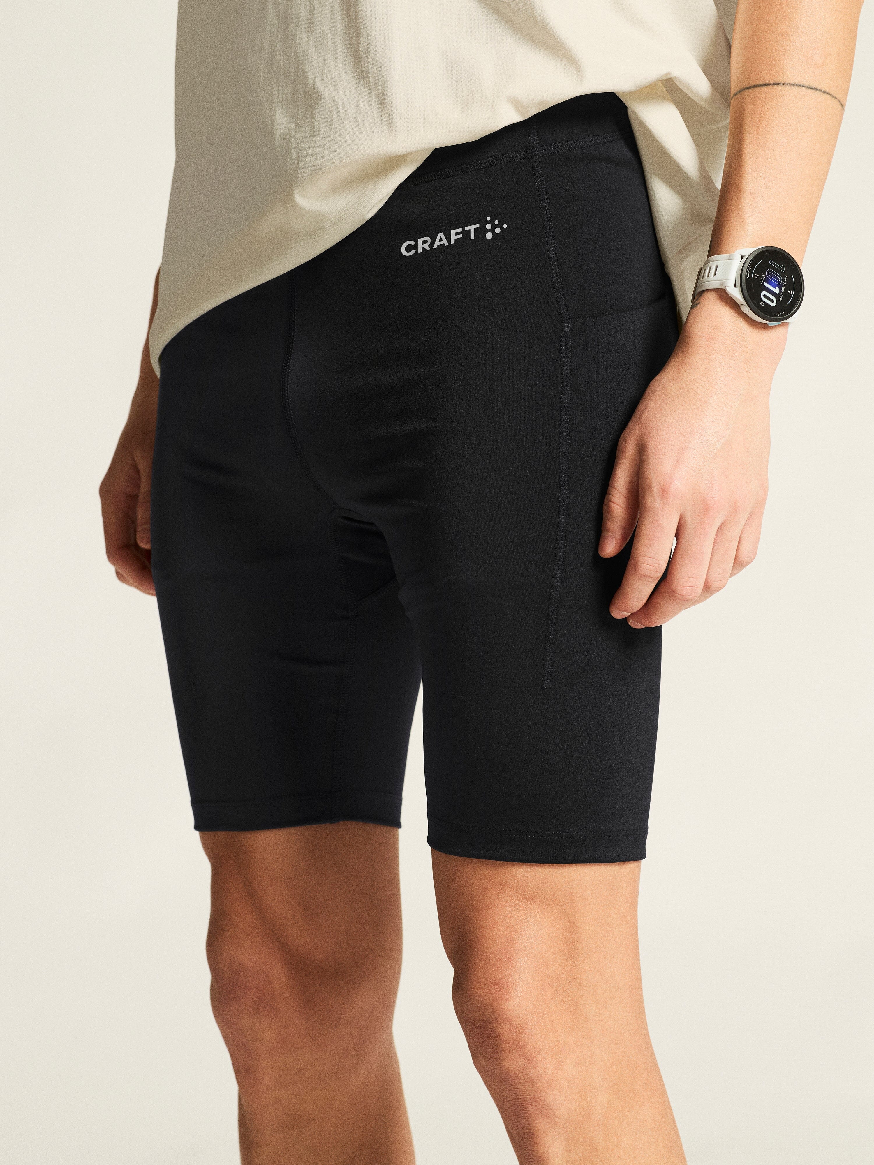Men's Essence Short Tights 3 - Black - Image 3