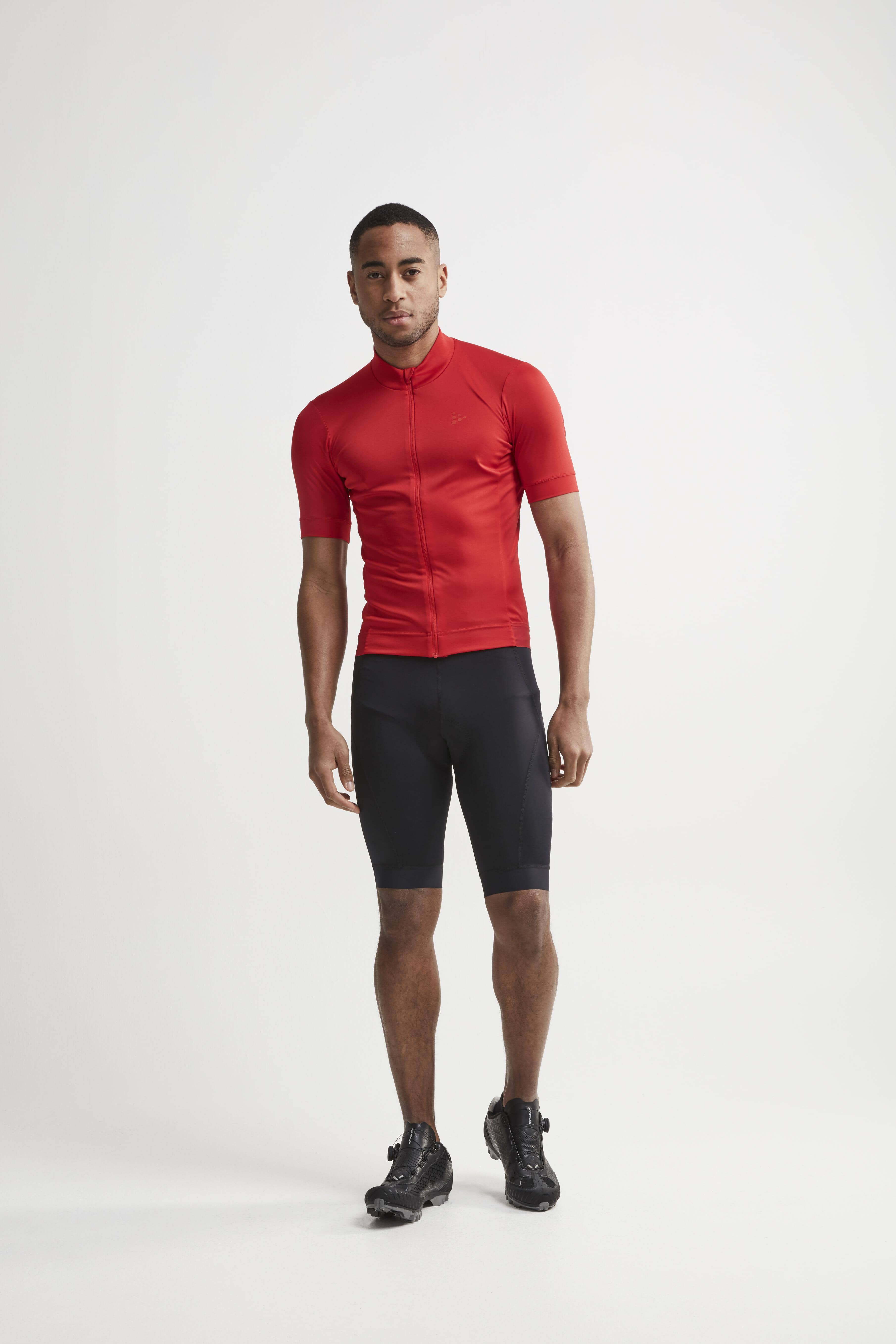Men's Essense Cycling Jersey - BRIGHT RED - Image 3