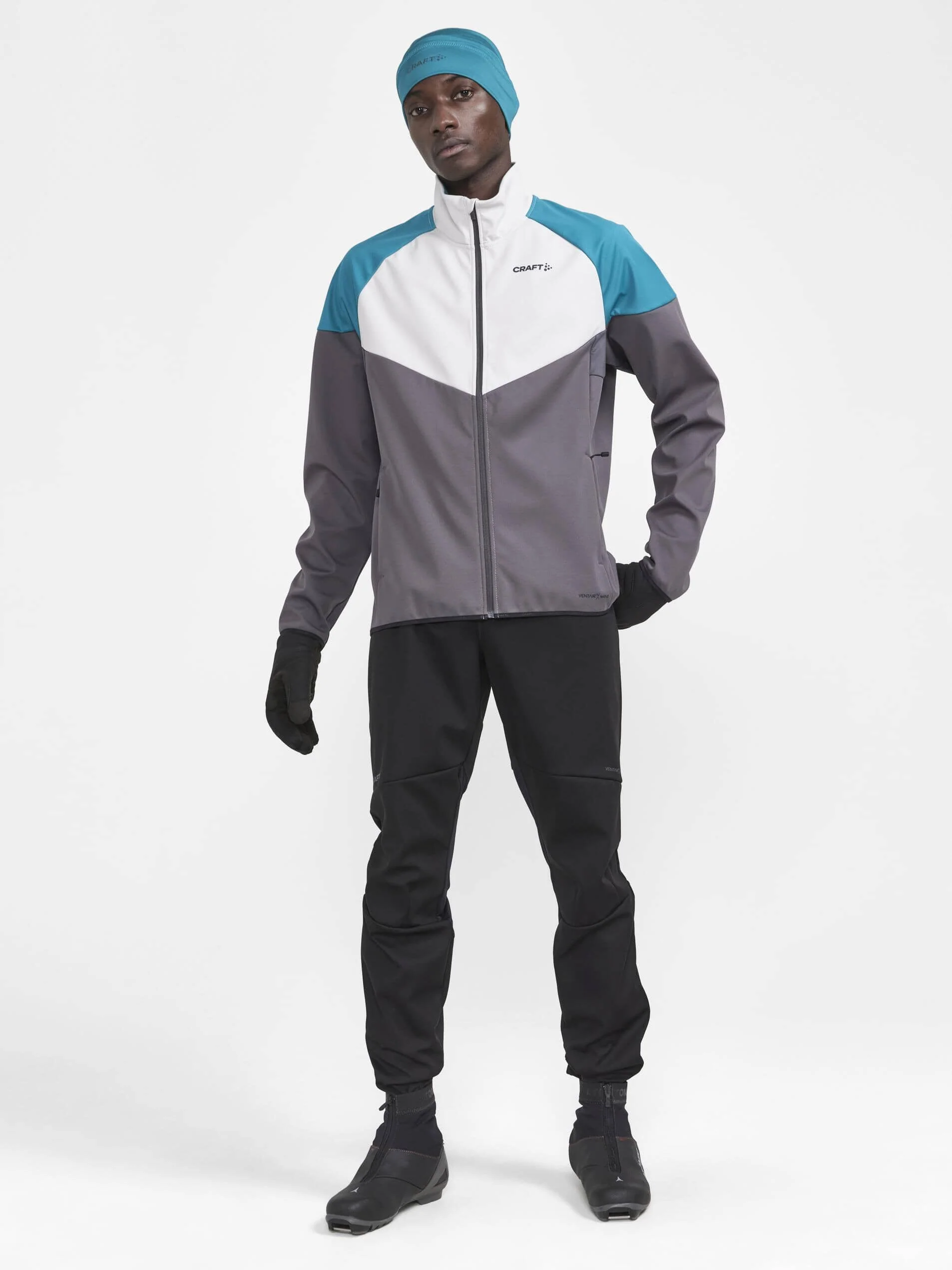 Men's Glide Block Jacket - ASH-DEEP LAKE - Image 4