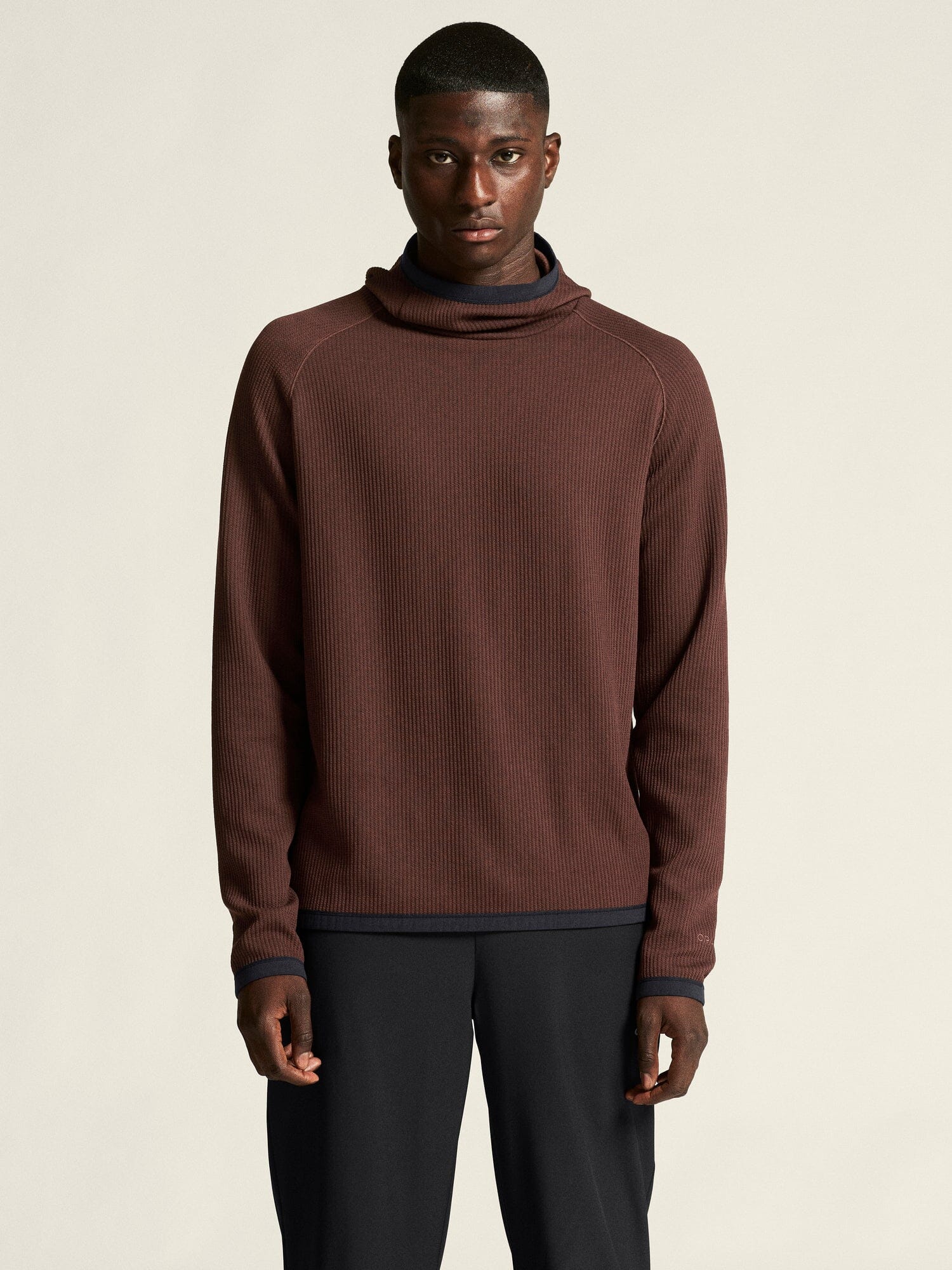 Men's Grid Hood - Prune - Image 2