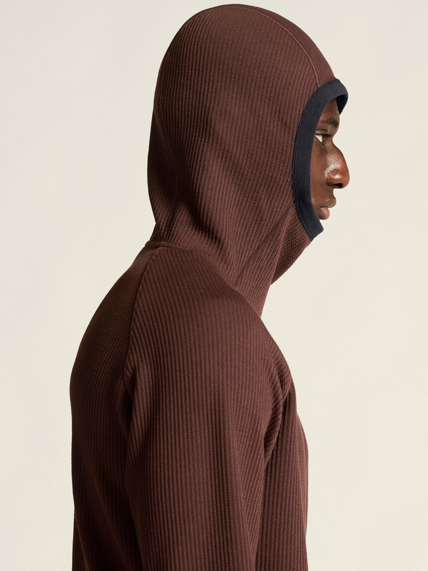 Men's Grid Hood - Prune - Image 4