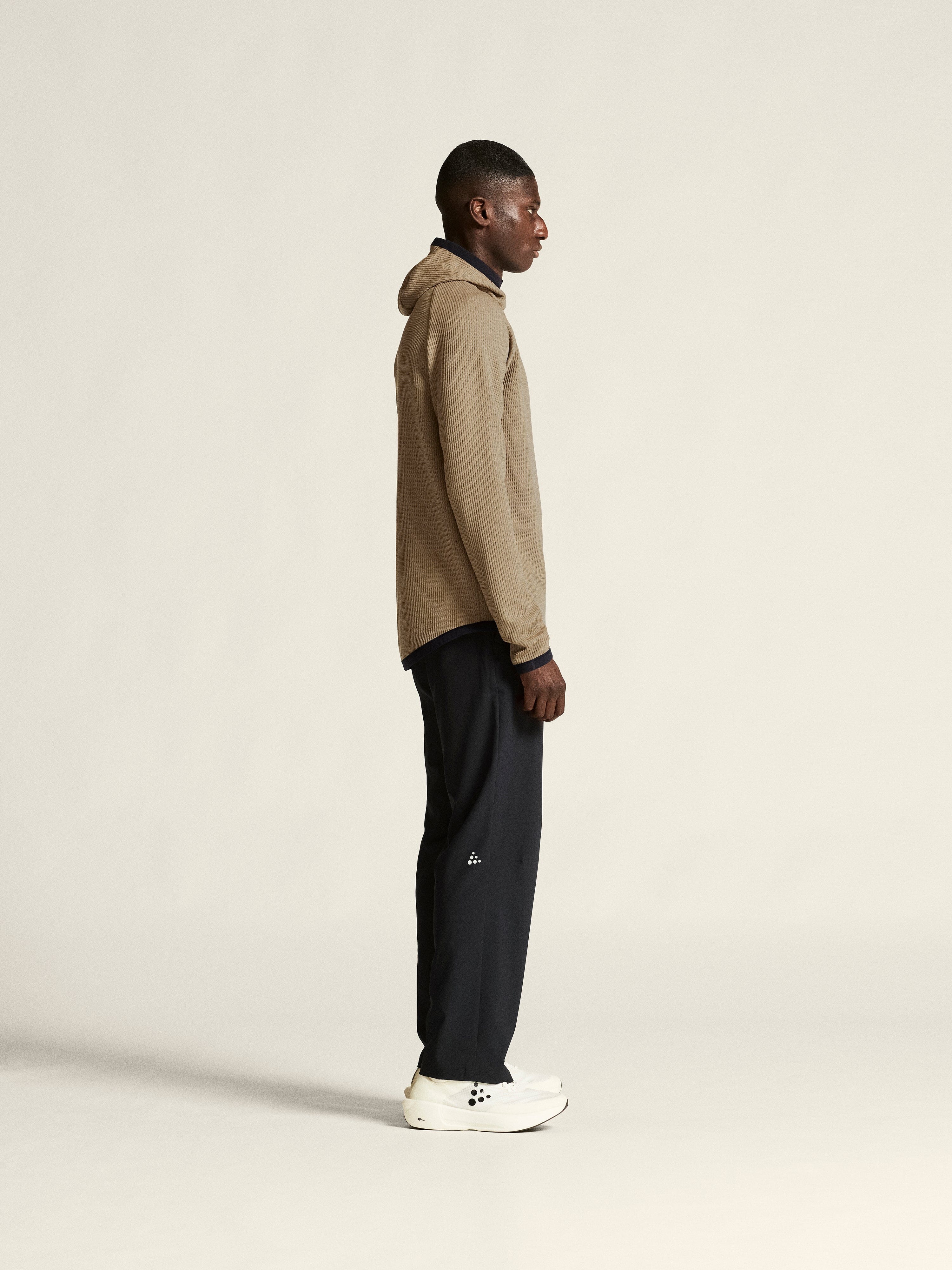Men's Grid Hood - Taupe - Image 6