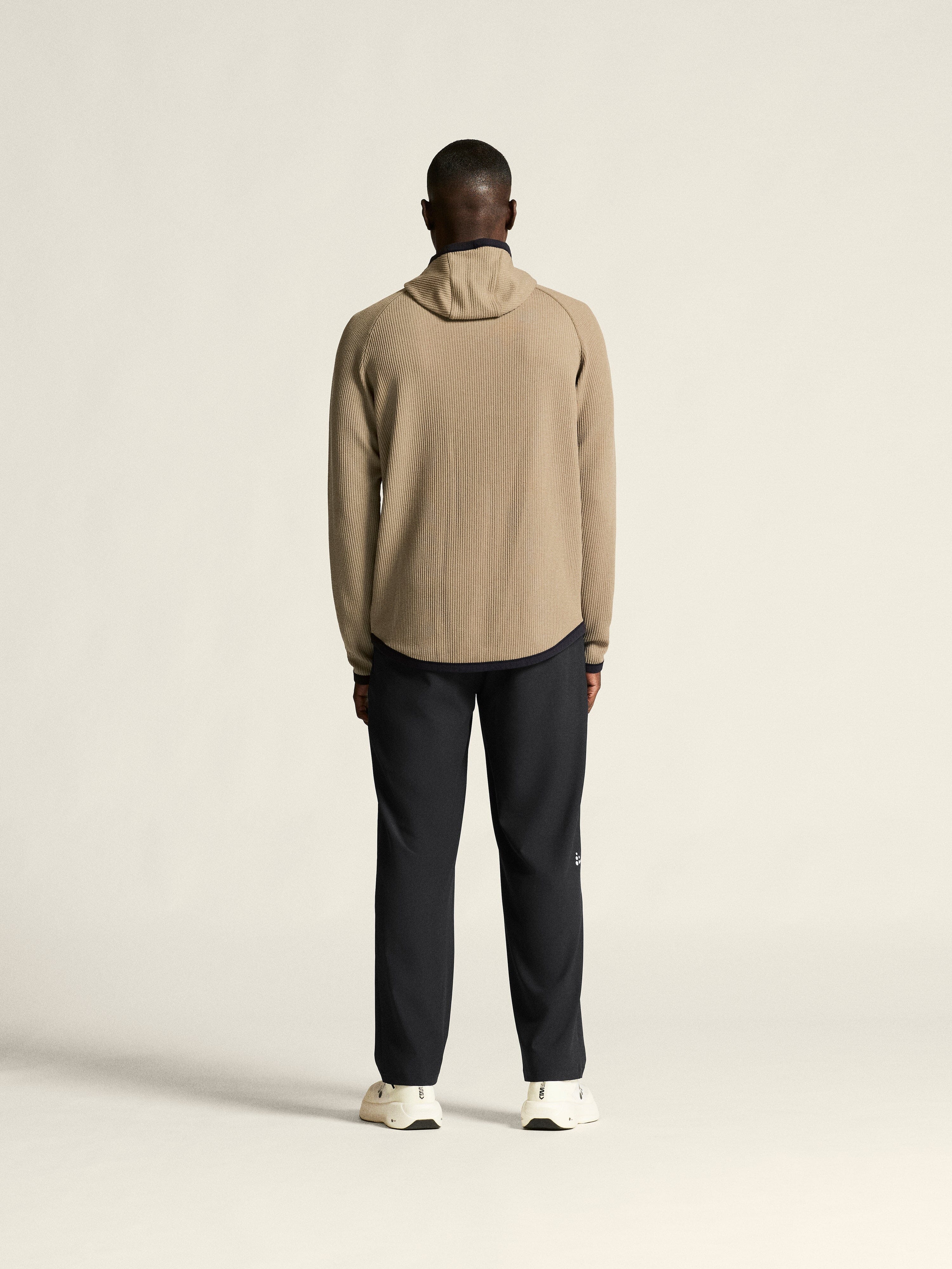 Men's Grid Hood - Taupe - Image 7