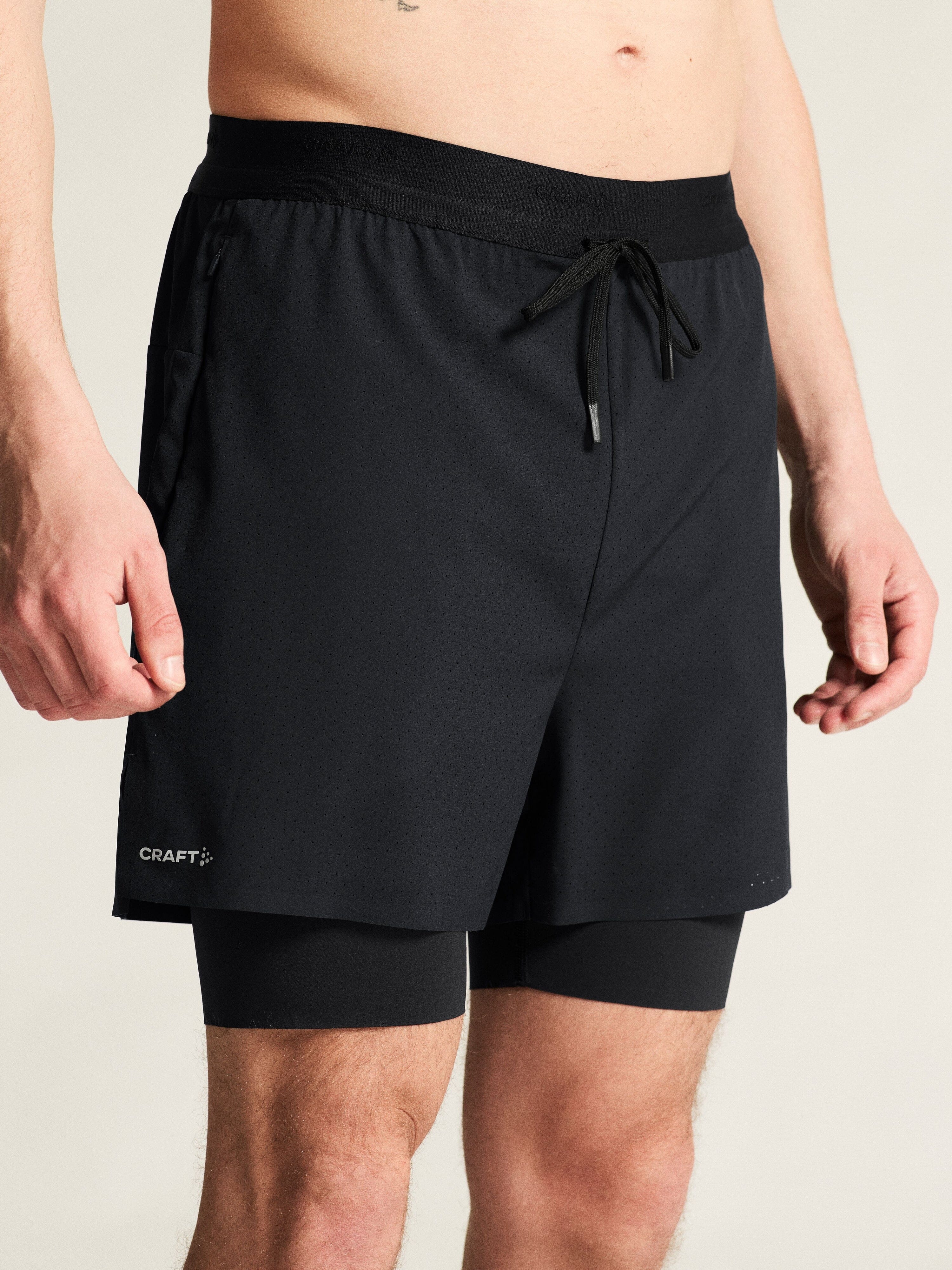 Men's Hypervent 2-In-1 Shorts - Black - Image 3