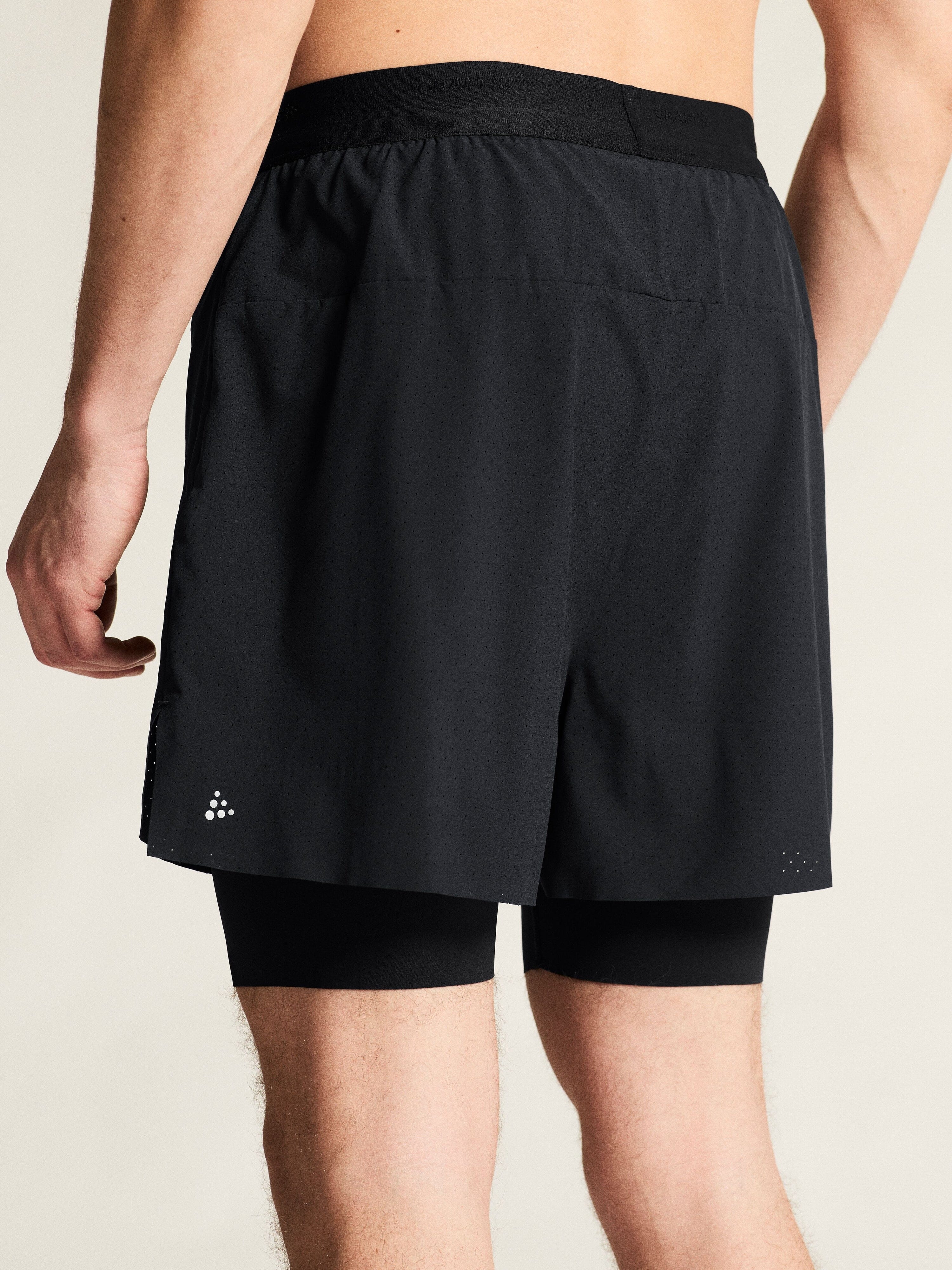 Men's Hypervent 2-In-1 Shorts - Black - Image 4