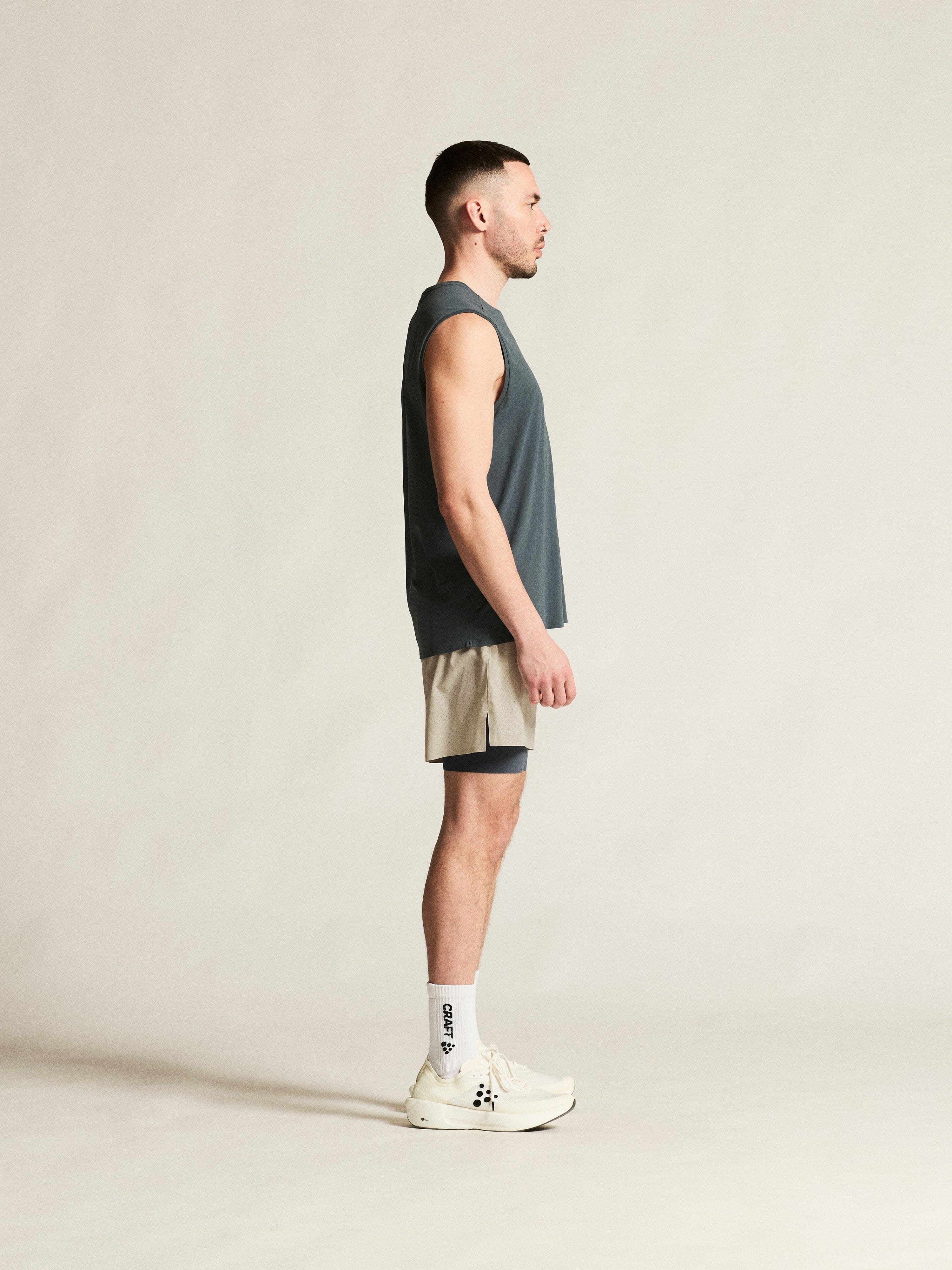 Men's Hypervent 2-In-1 Shorts - Plaster - Image 5