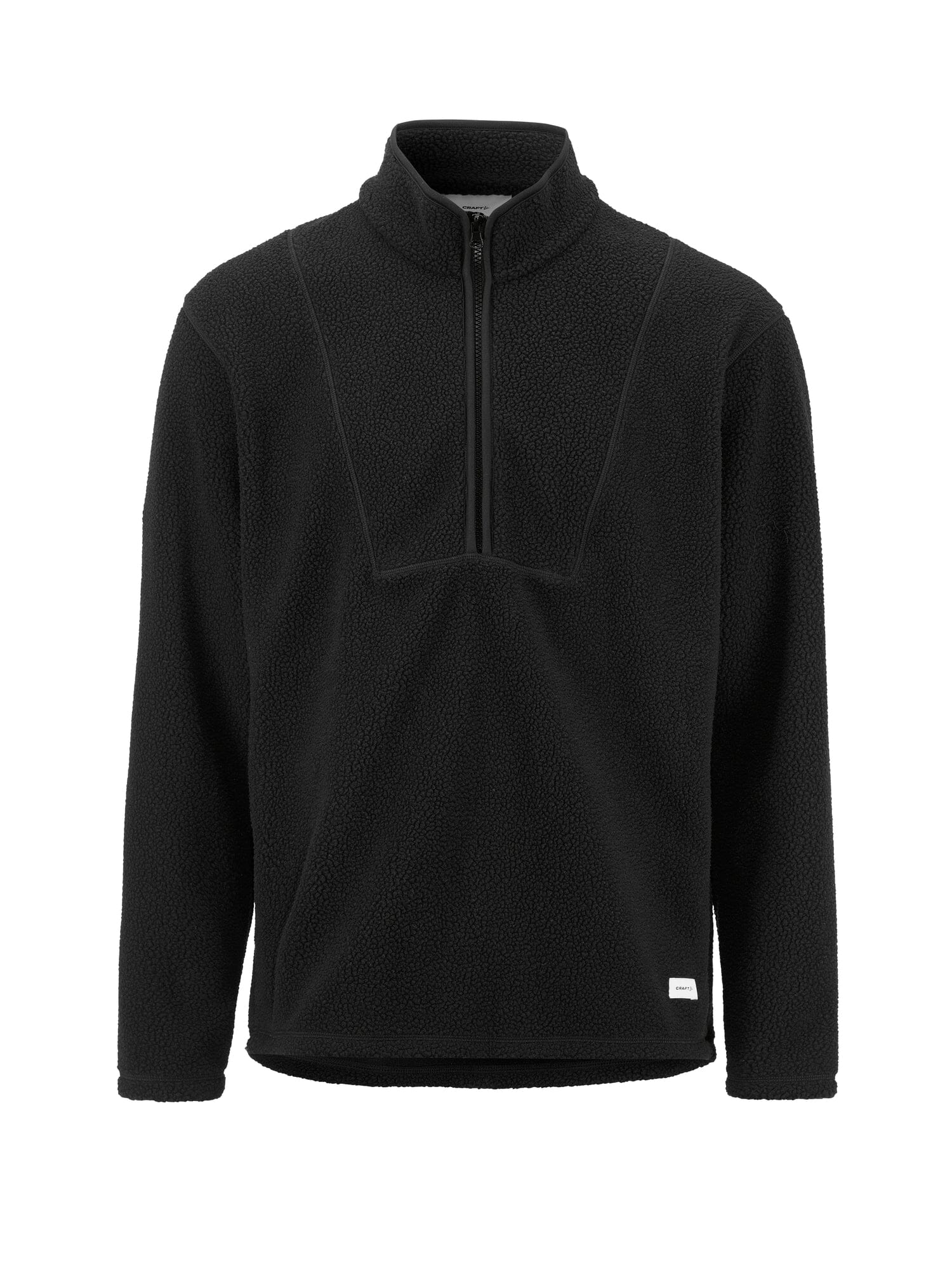 Men's Join Pile Fleece Half-Zip - Black - Image 8