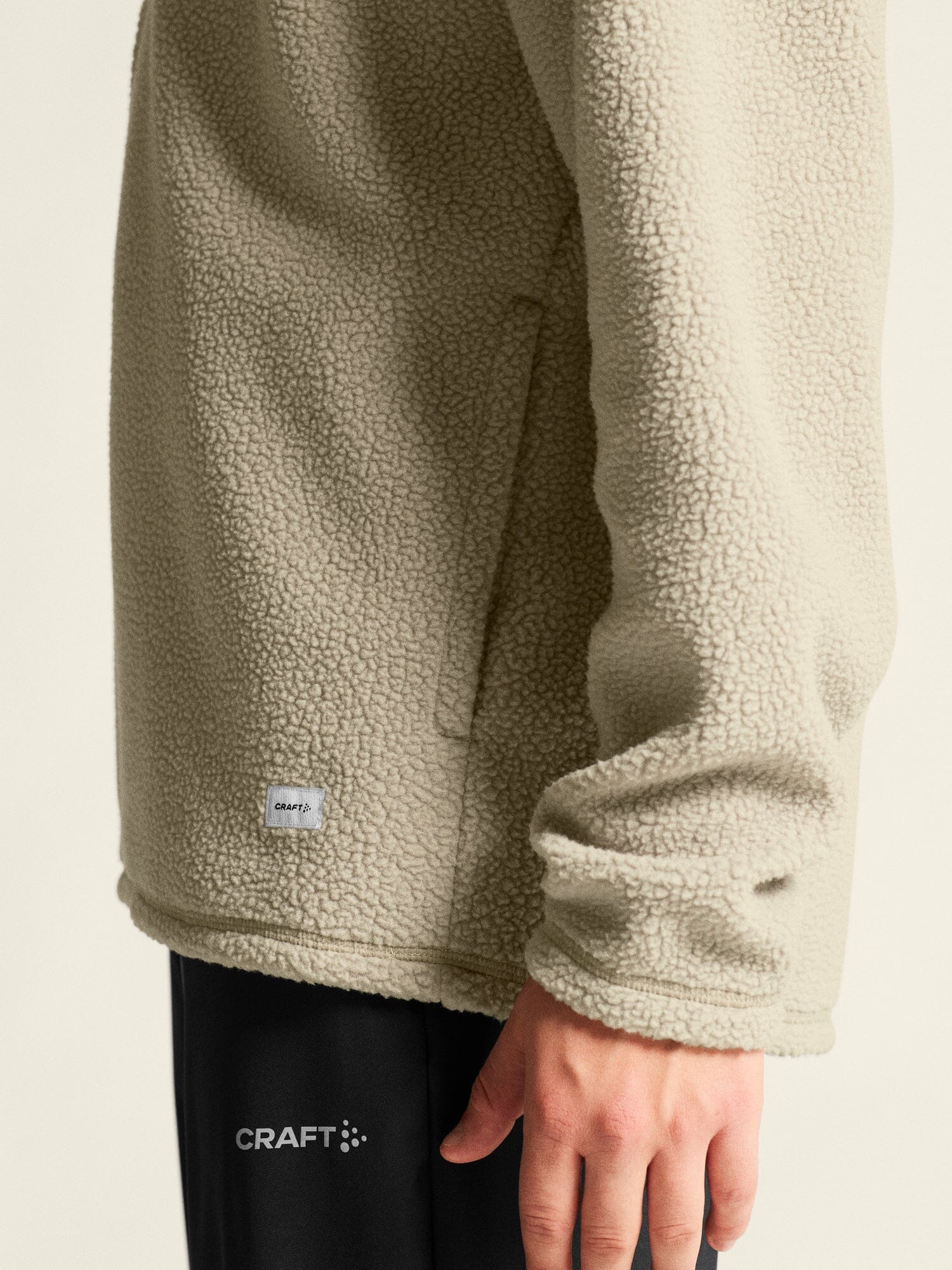 Men's Join Pile Fleece Half-Zip - Hay - Image 4