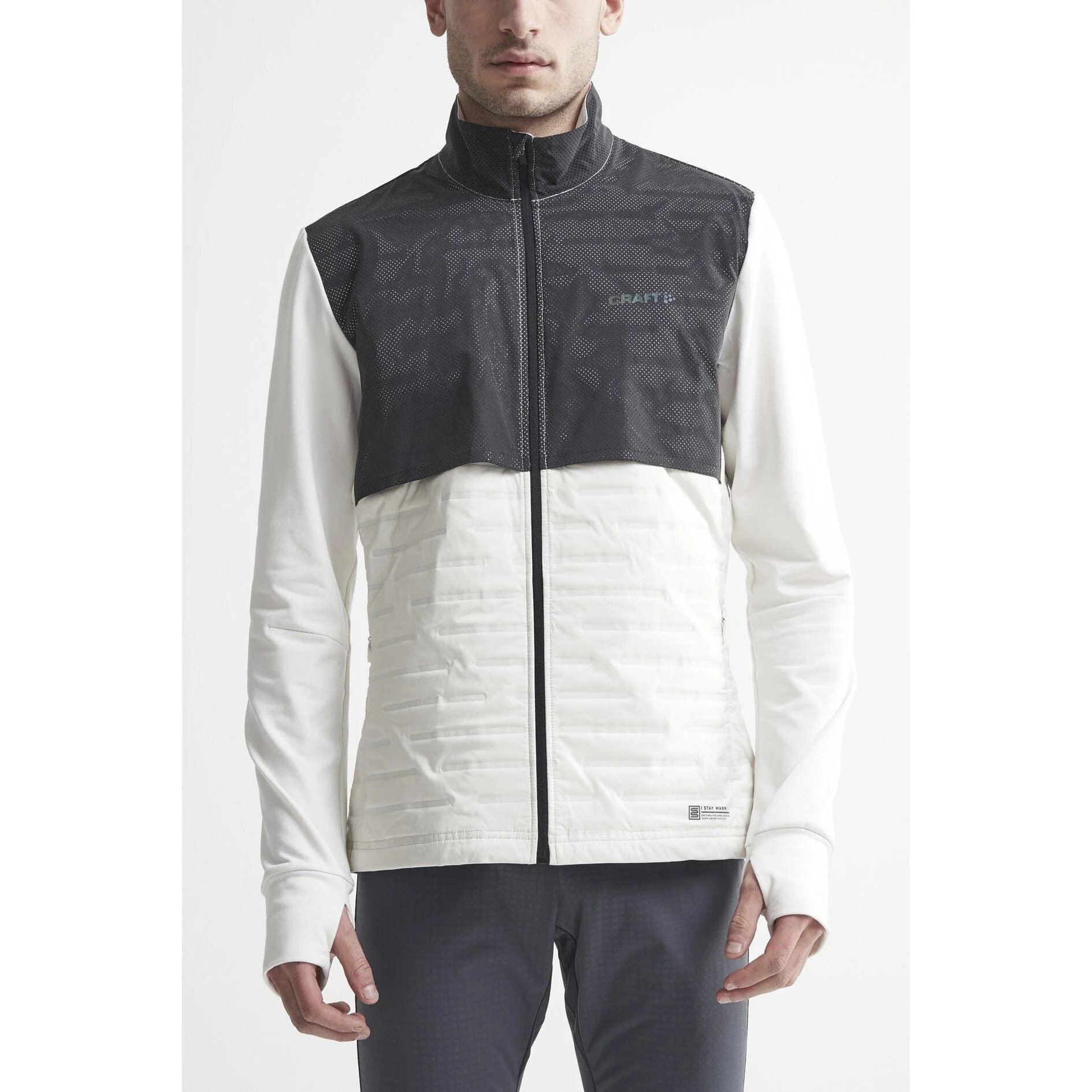 Men's Lumen SubZ Running Jacket - TOFU/BLACK - Image 2