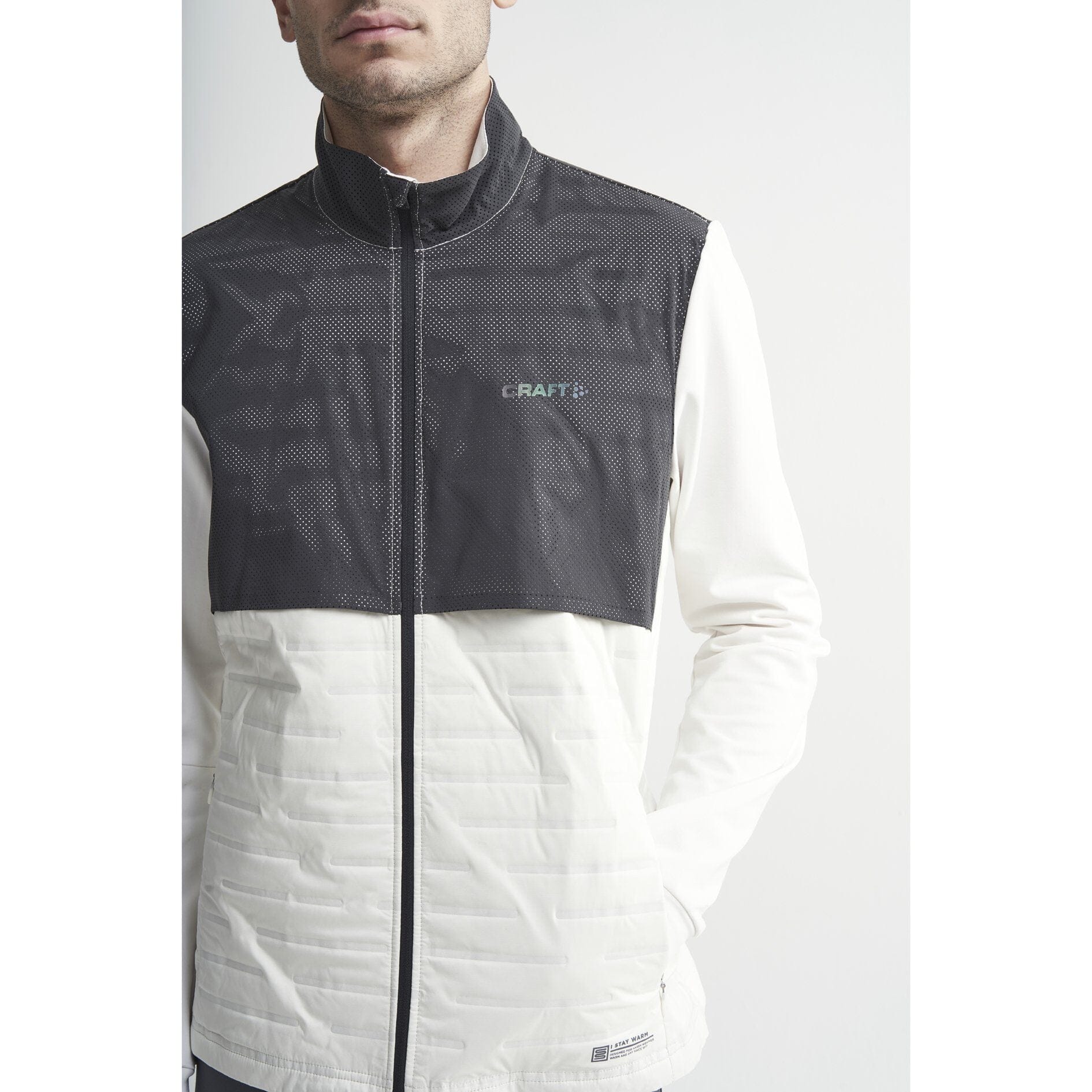 Men's Lumen SubZ Running Jacket - TOFU/BLACK - Image 4