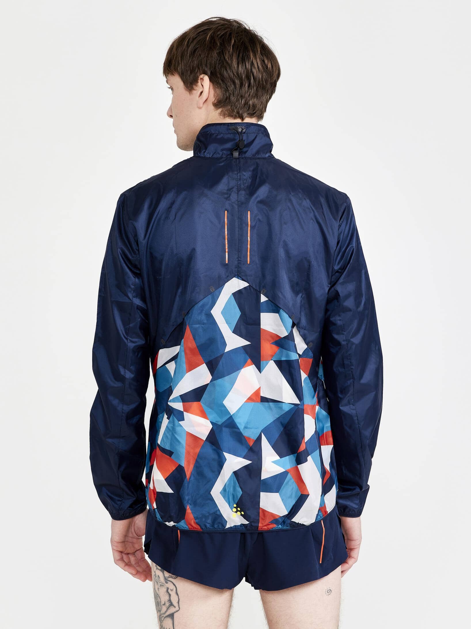 Men's Pro Dazzle Camo Running Jacket - BLAZE/P DAZZLE CAMO - Image 2