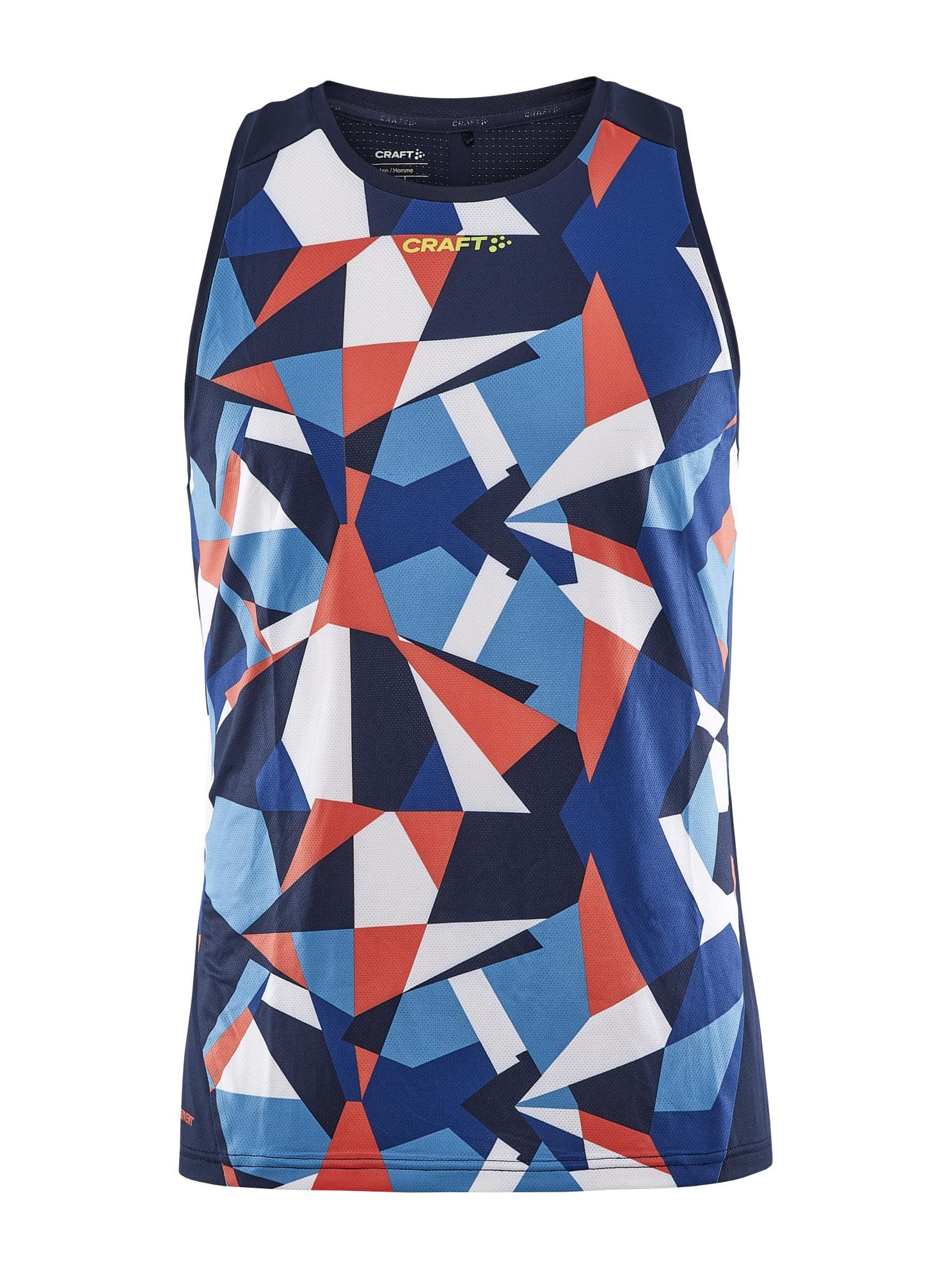 Men's Pro Dazzle Camo Running Singlet - BLAZE/P DAZZLE CAMO - Image 7