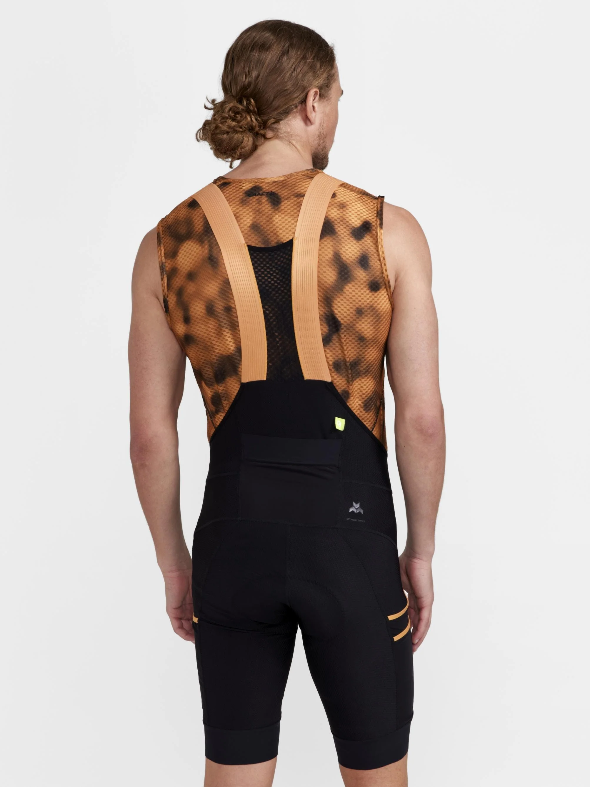 Men's Pro Gravel Bike Bib Shorts - Black/Desert - Image 5