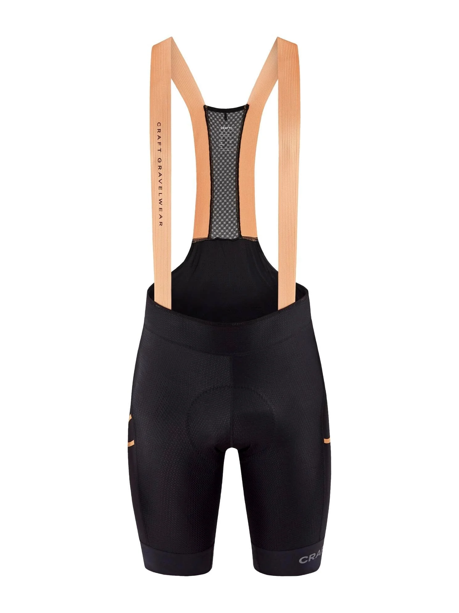 Men's Pro Gravel Bike Bib Shorts - Black/Desert - Image 7