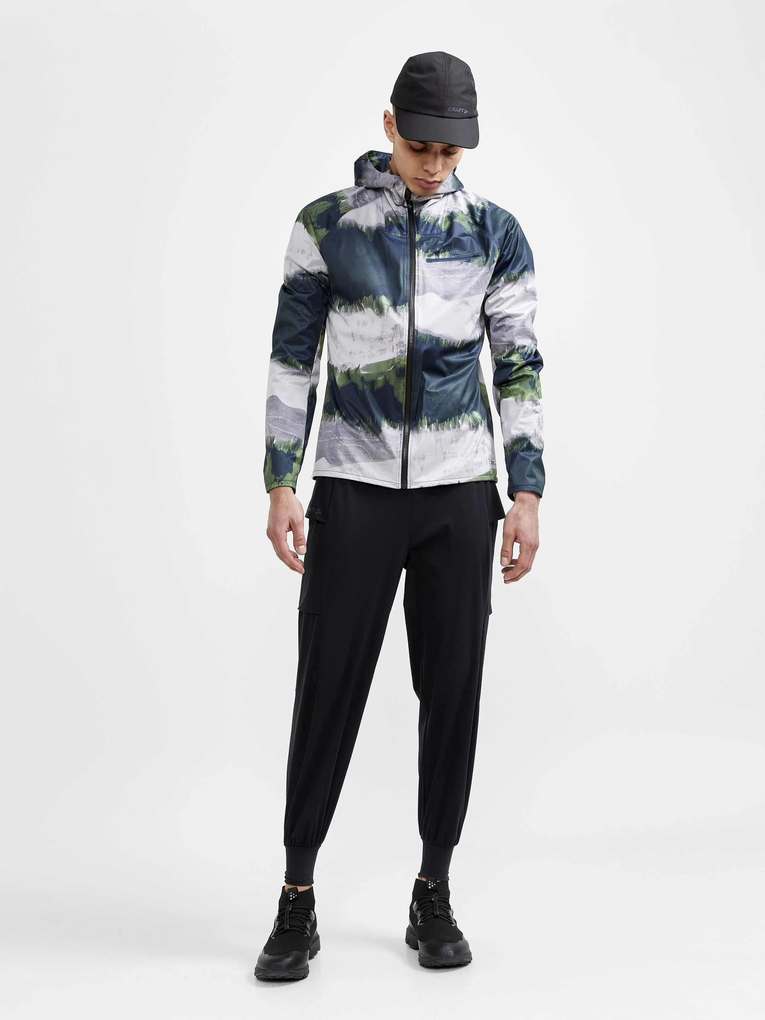 Men's Pro Hydro Running Jacket 2 - Black - Image 14