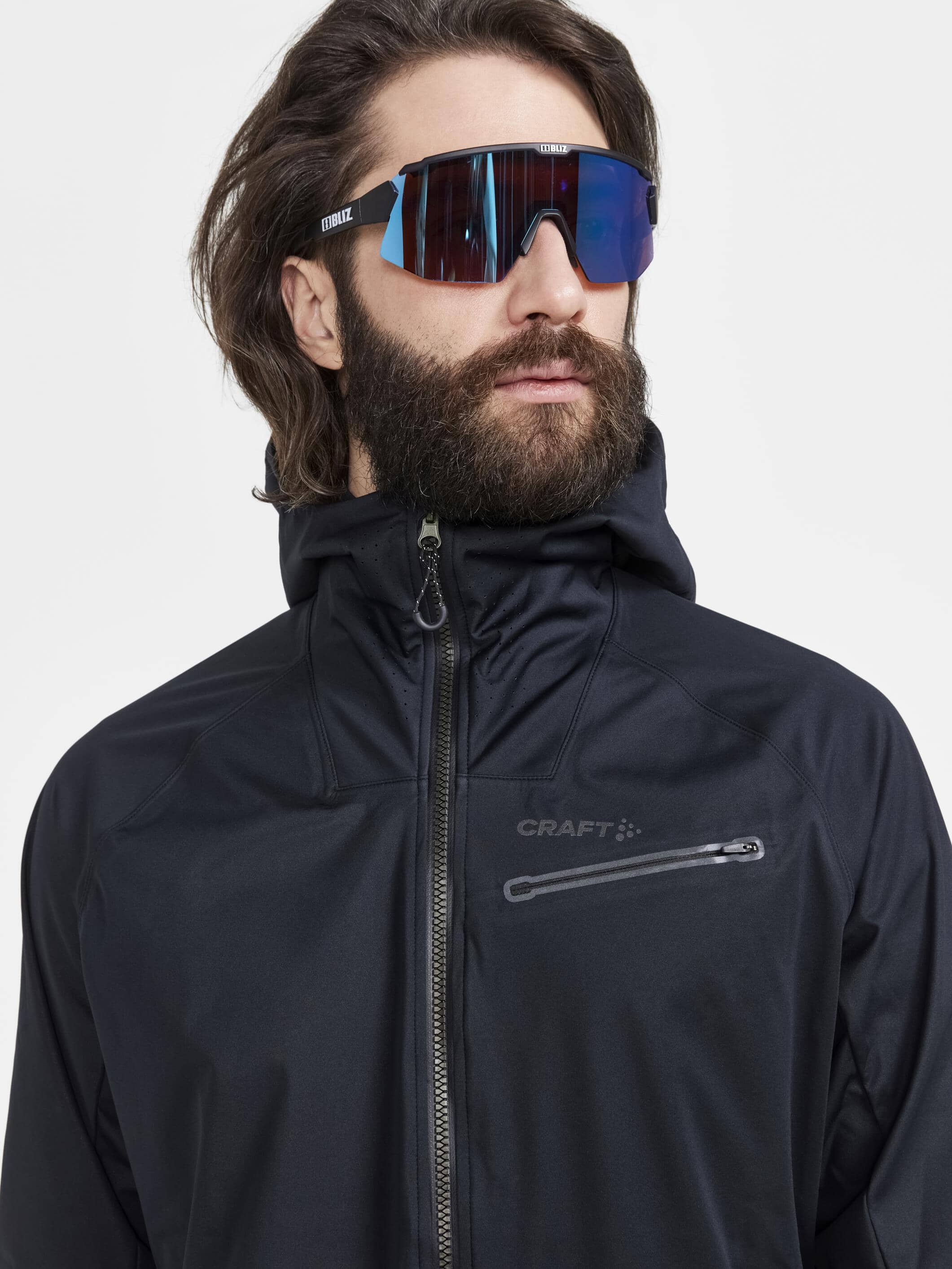 Men's Pro Hydro Running Jacket 2 - Black - Image 3