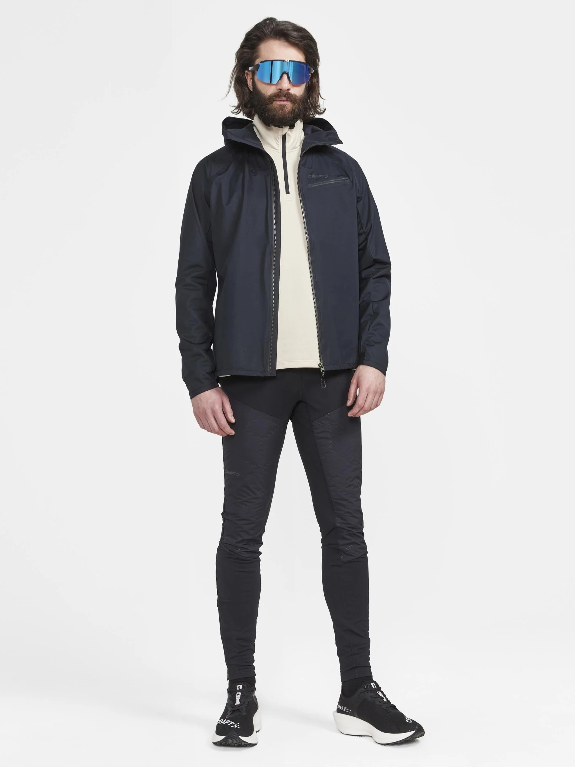 Men's Pro Hydro Running Jacket 2 - Black - Image 7