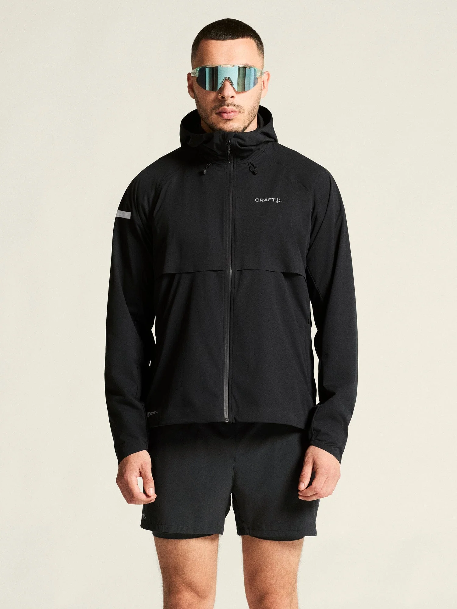 Men's Pro Hydro Running Jacket 3 - Black - Image 2